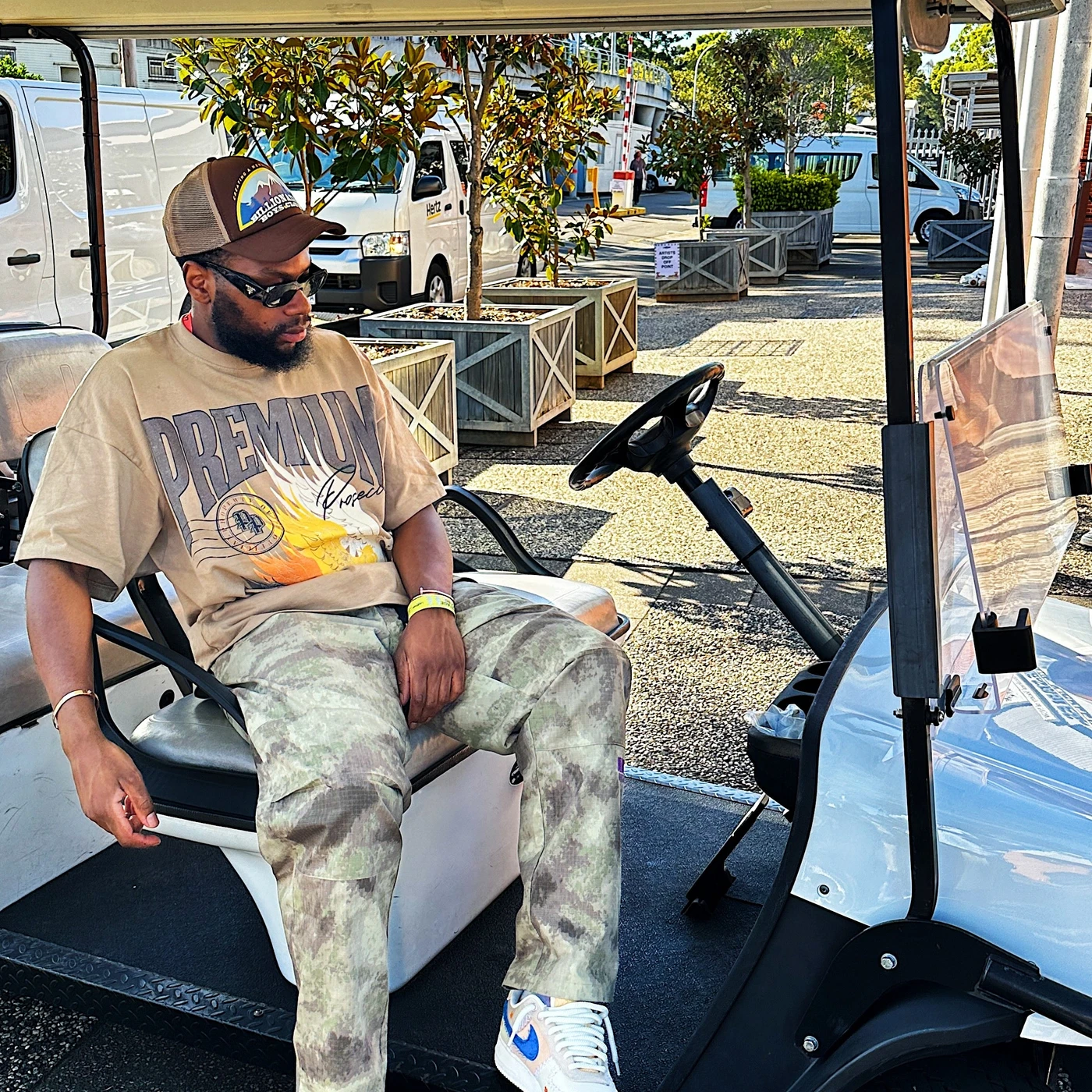 CR BLACKS Premium Diaspora Graphic Tee (Khaki)
