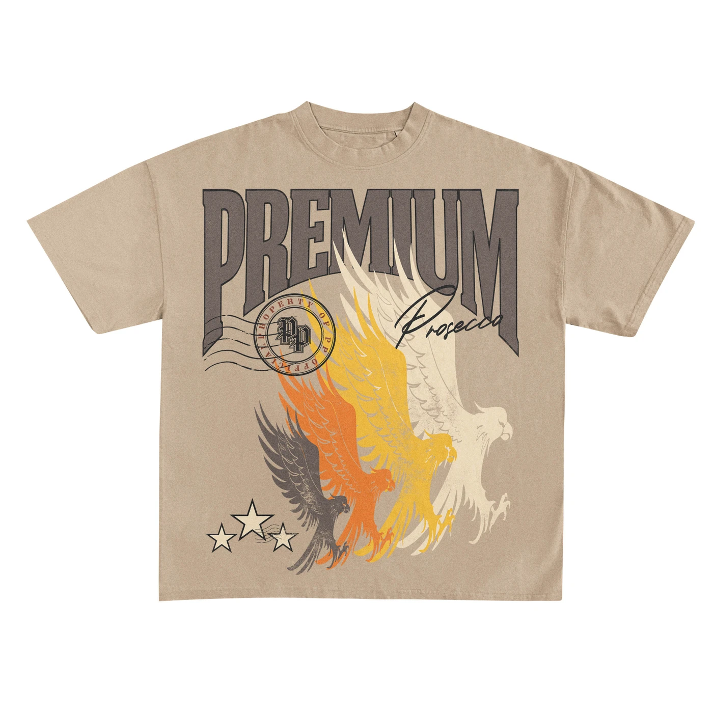 CR BLACKS Premium Diaspora Graphic Tee (Khaki)