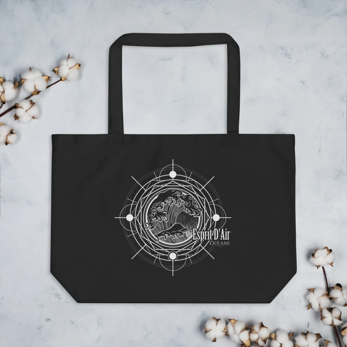 Esprit D'Air Oceans (Large organic tote bag)