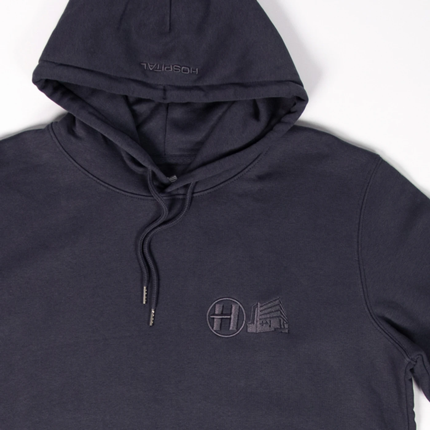 Hospital Records Element Tonal Hood - Ink Grey
