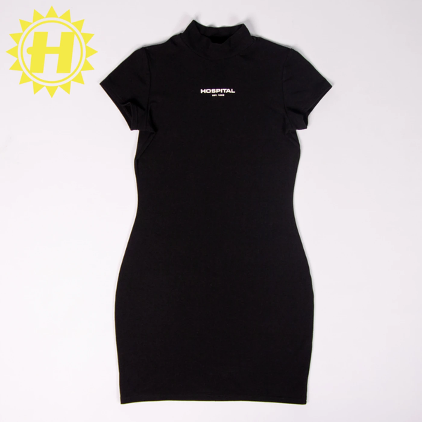 Hospital Records Bodycon Dress - Black