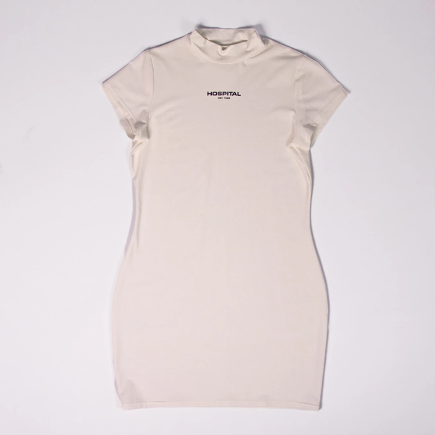 Hospital Records Bodycon Dress - White