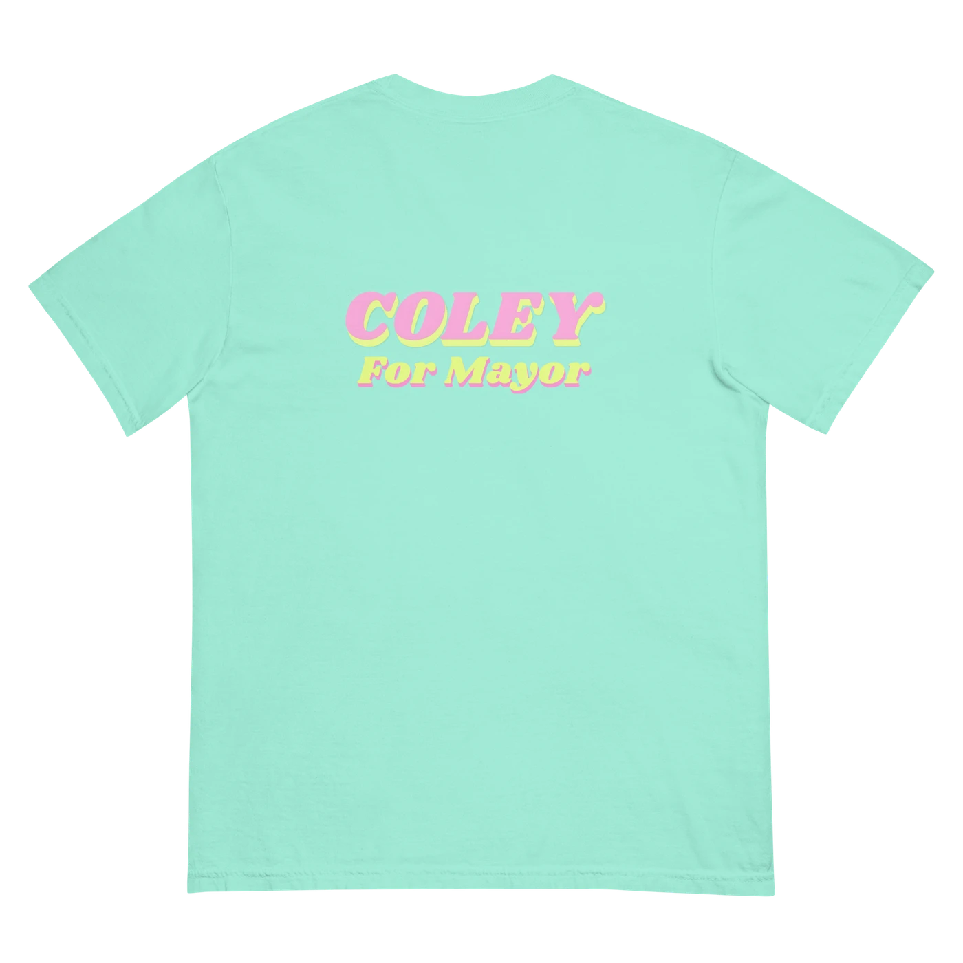 Coley for Mayor Hippie Shit Blue T-Shirt
