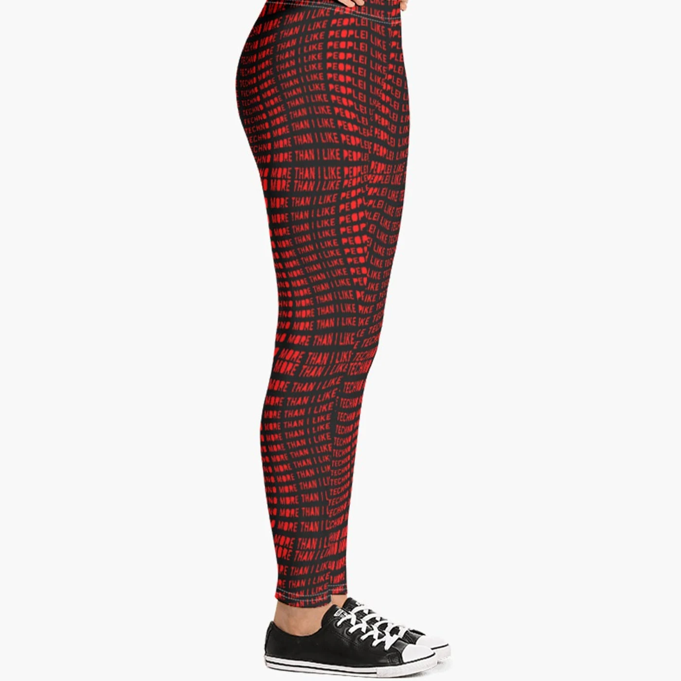 Rave Clothing I Like Techno More Than I Like People Leggings