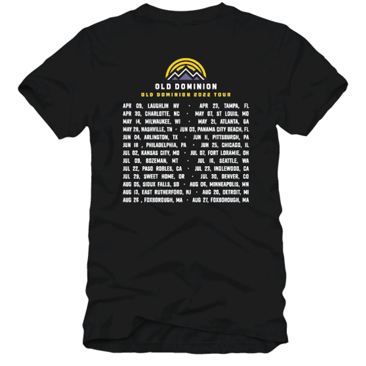 Old Dominion 2022 Tour Shirt