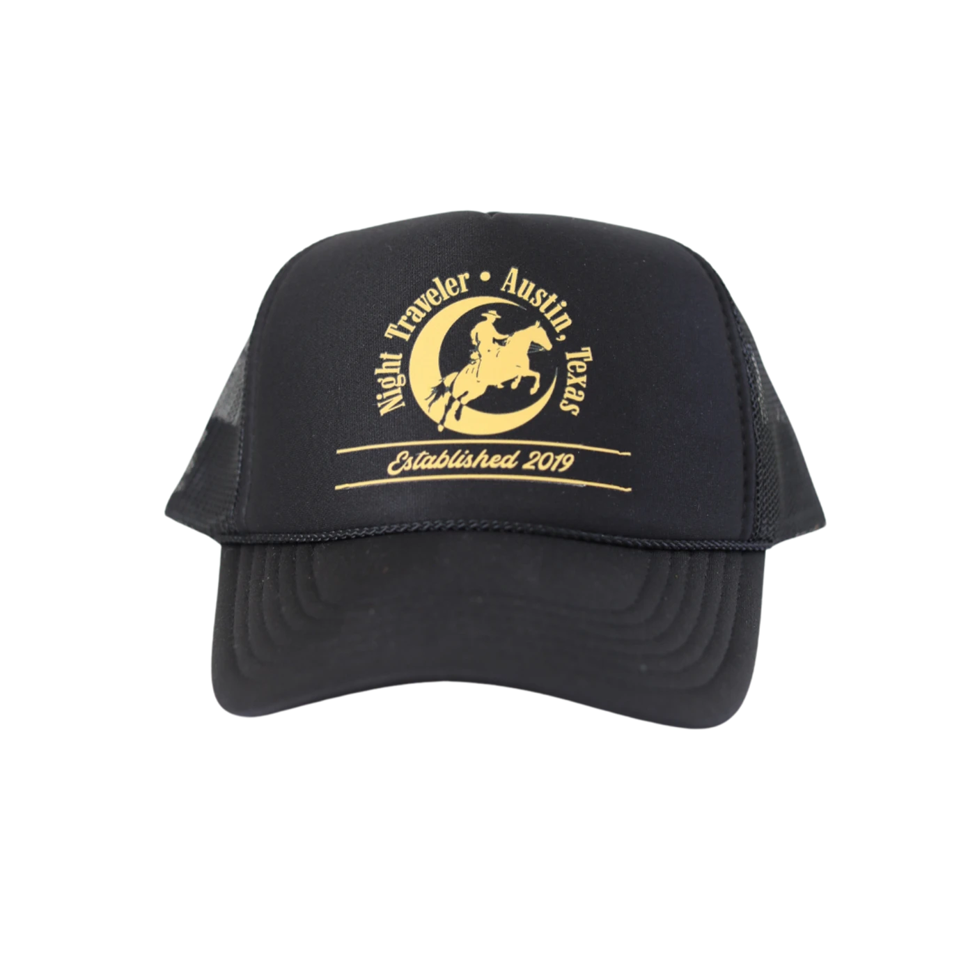 NIGHT TRAVELER Half Moon Trucker Hat