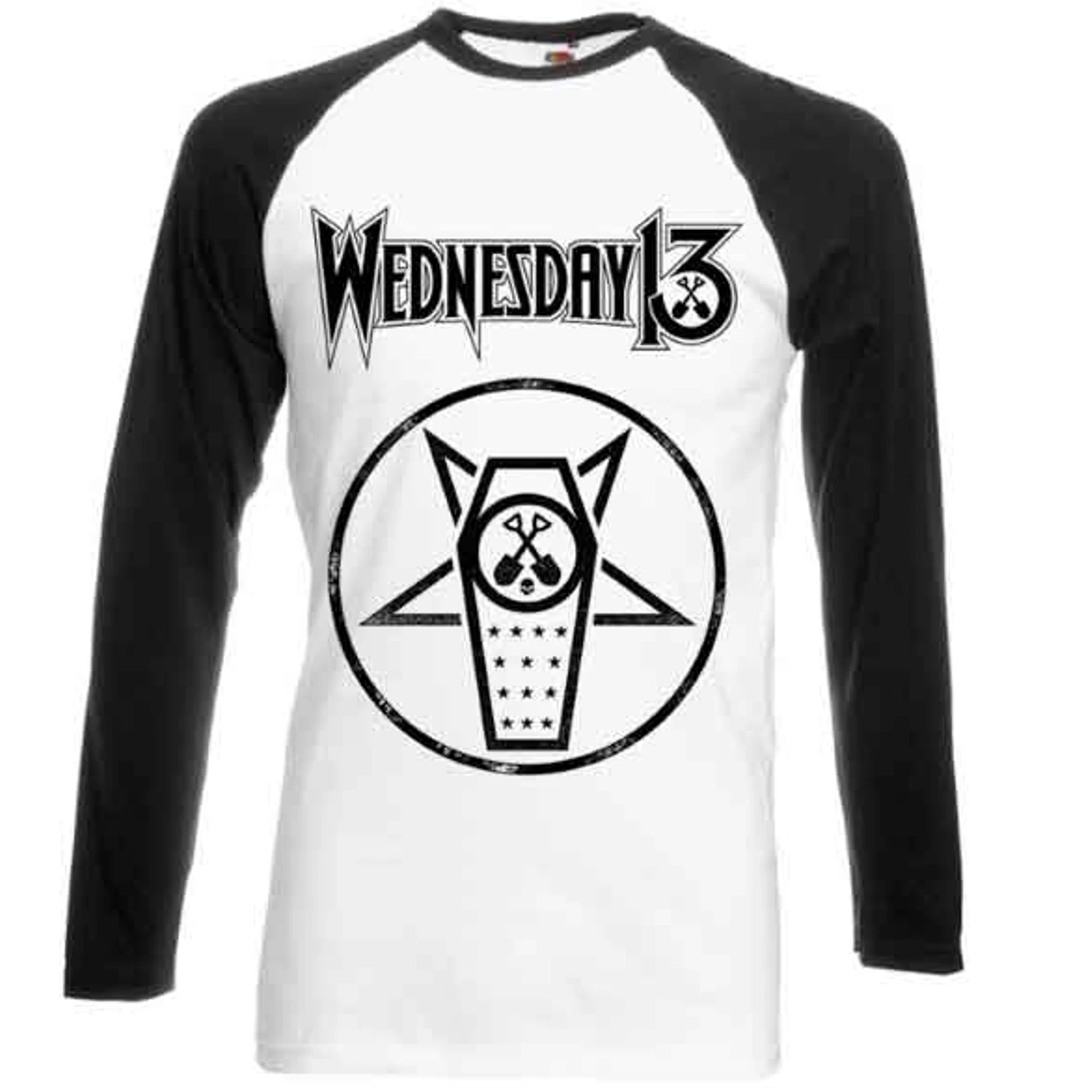 Wednesday 13 Casket Baseball Long Sleeve T-Shirt