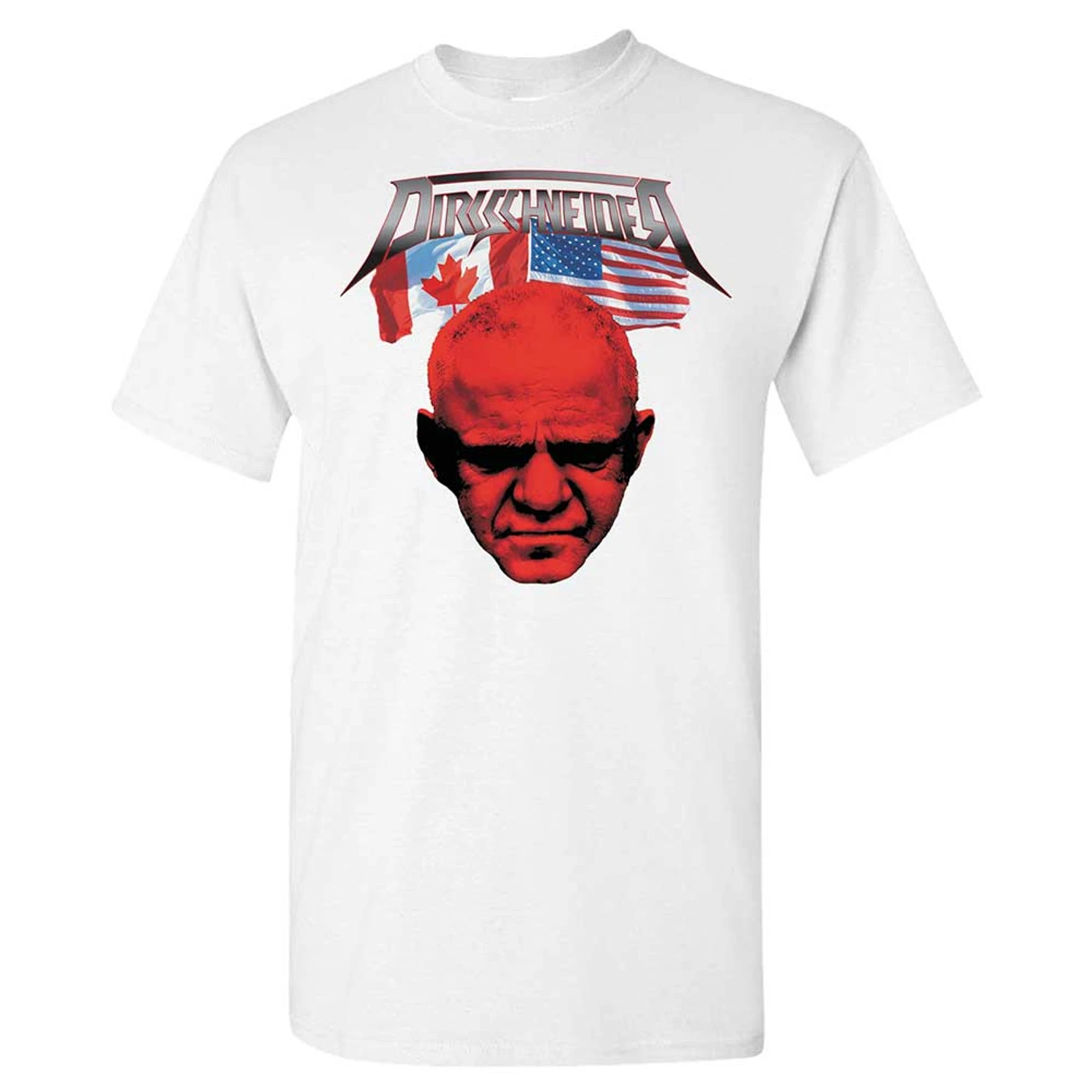 Dirkschneider Flags and Tour Dates White T-Shirt