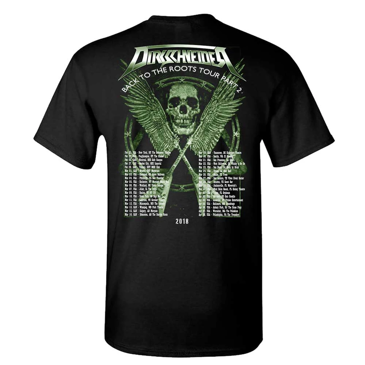 Dirkschneider Group Photo Canada Tour dates T-Shirt