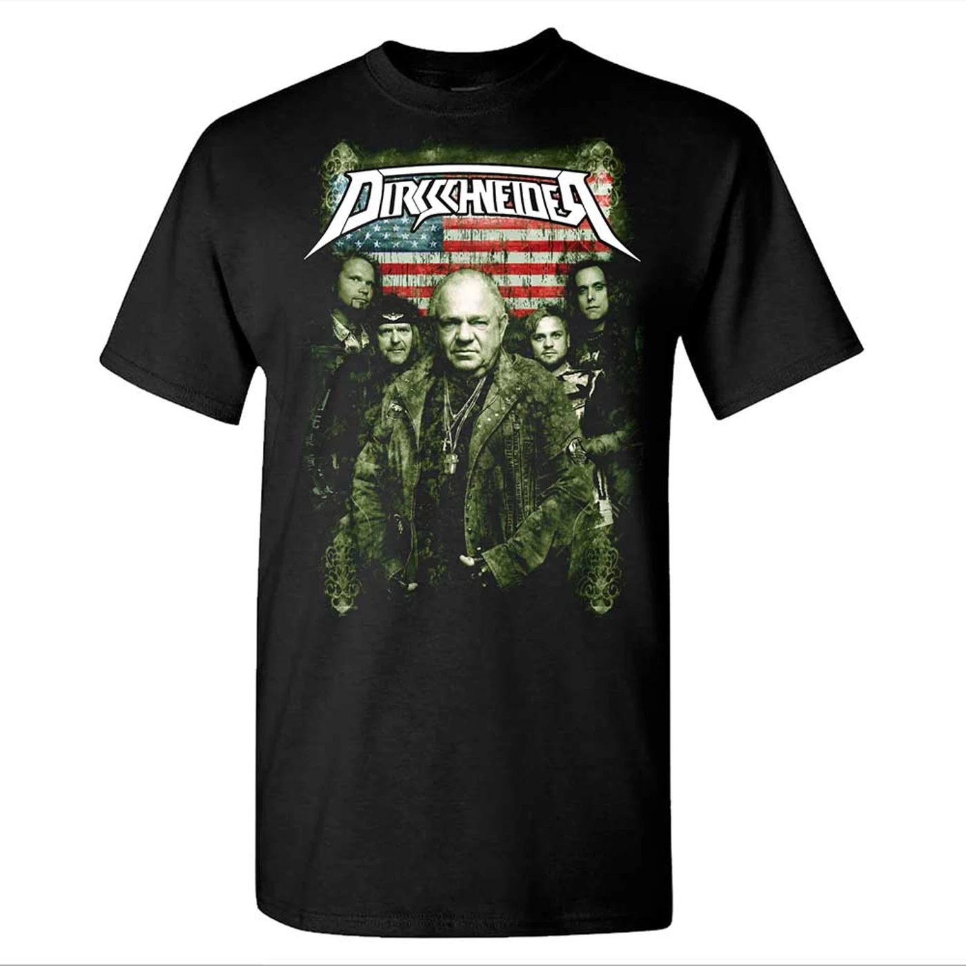 Dirkschneider Group Photo USA Tour Dates T-Shirt
