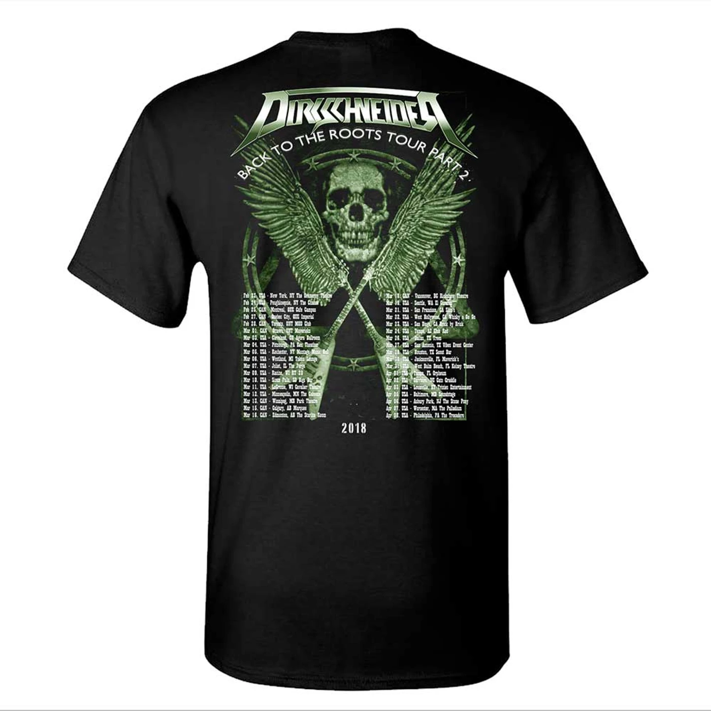 Dirkschneider Group Photo USA Tour Dates T-Shirt