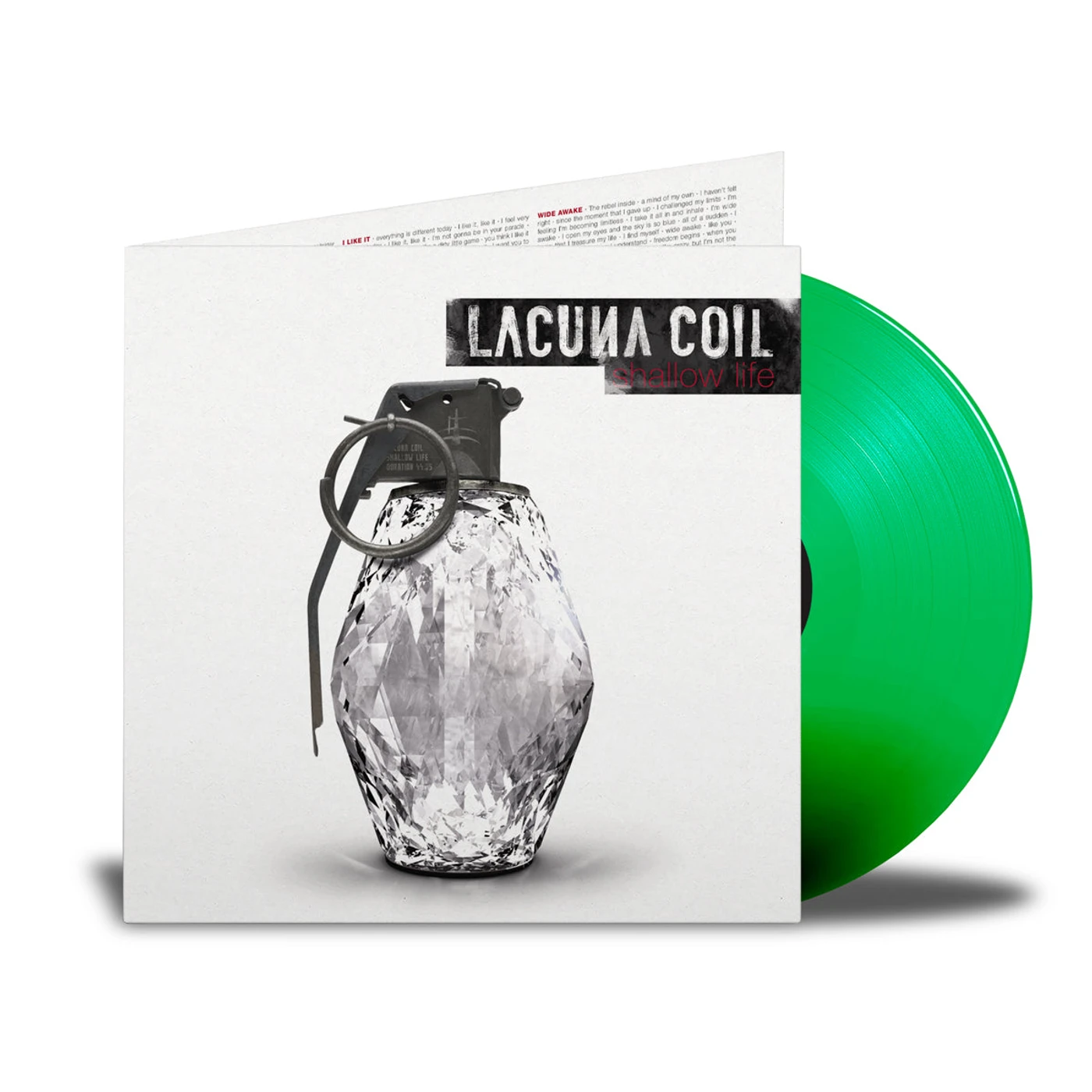 Lacuna Coil Shallow Life LP - Limited Edition Transparent Green (Vinyl)