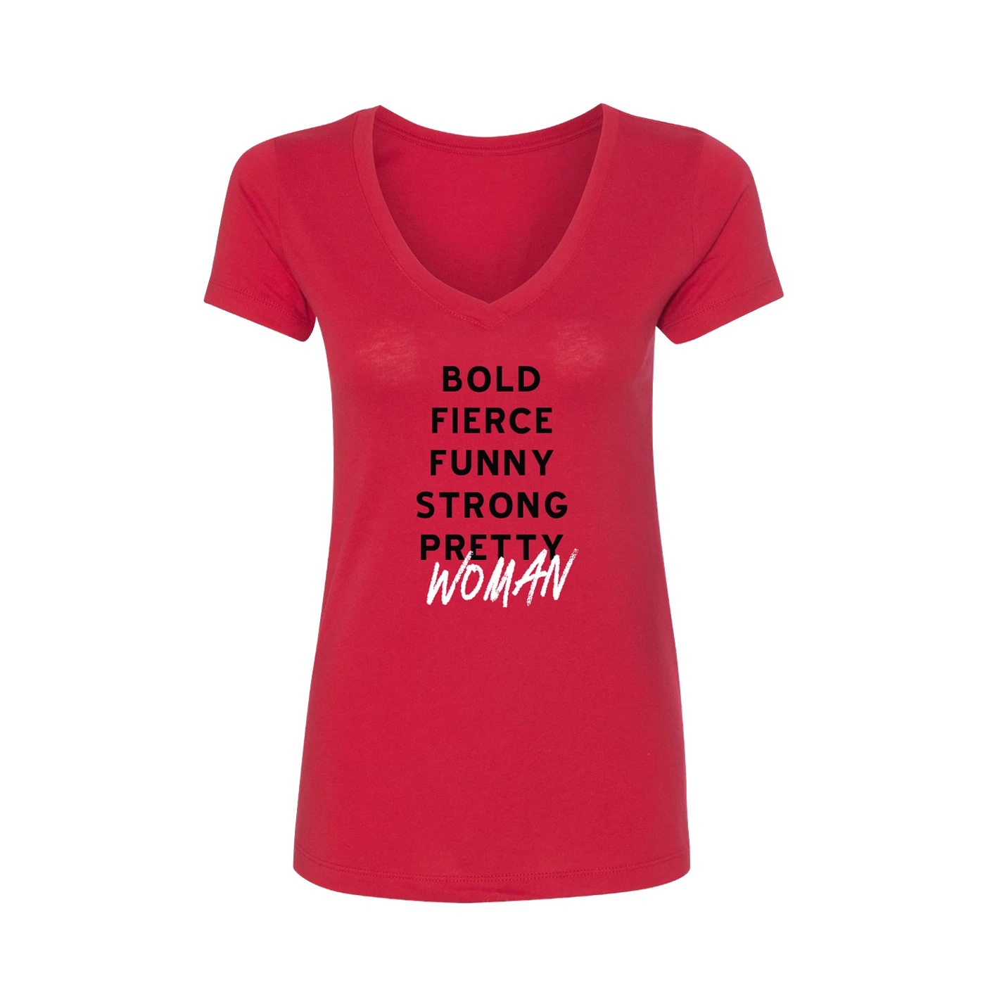 PRETTY WOMAN Bold Fierce Tee - Red