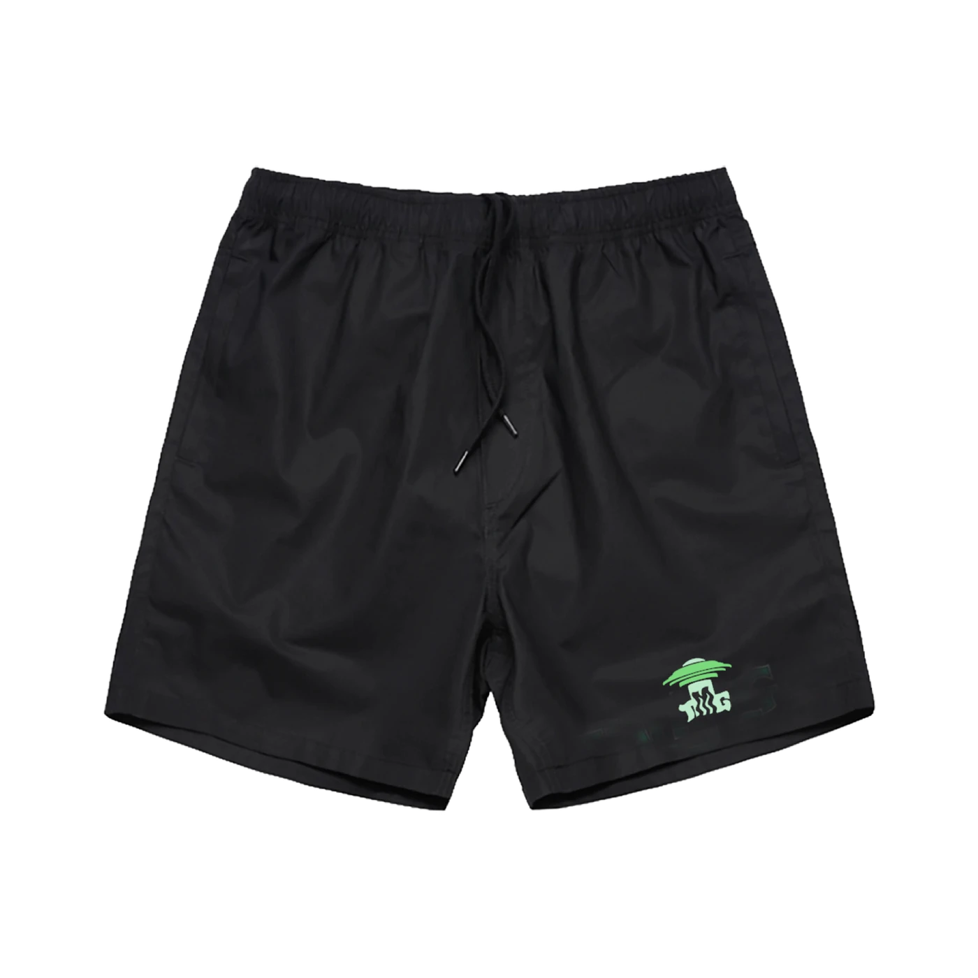 Tiny Meat Gang Abduction Black Beach Shorts