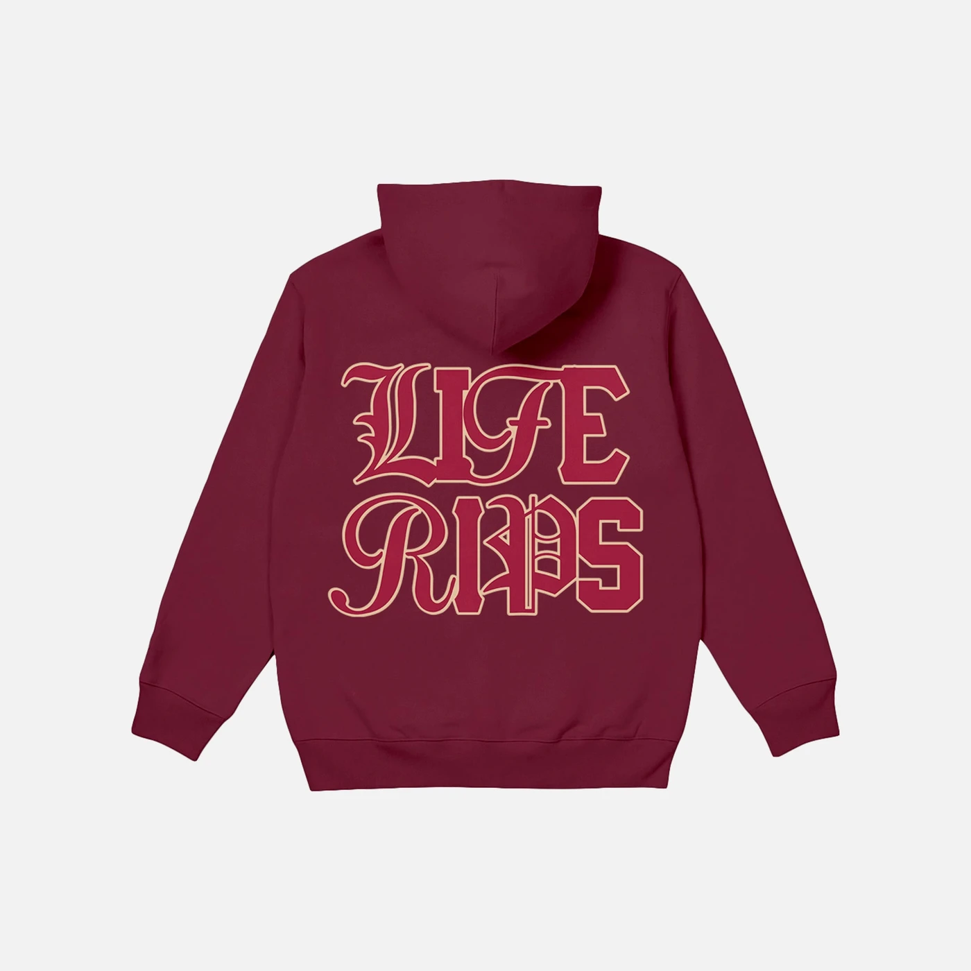 Chris D'Elia Life Rips Blvd Maroon Hoodie