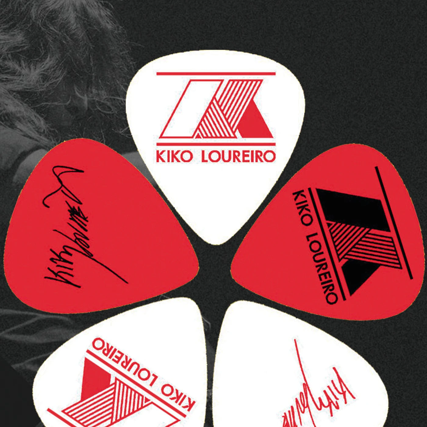 Kiko Loureiro's customized guitar picks