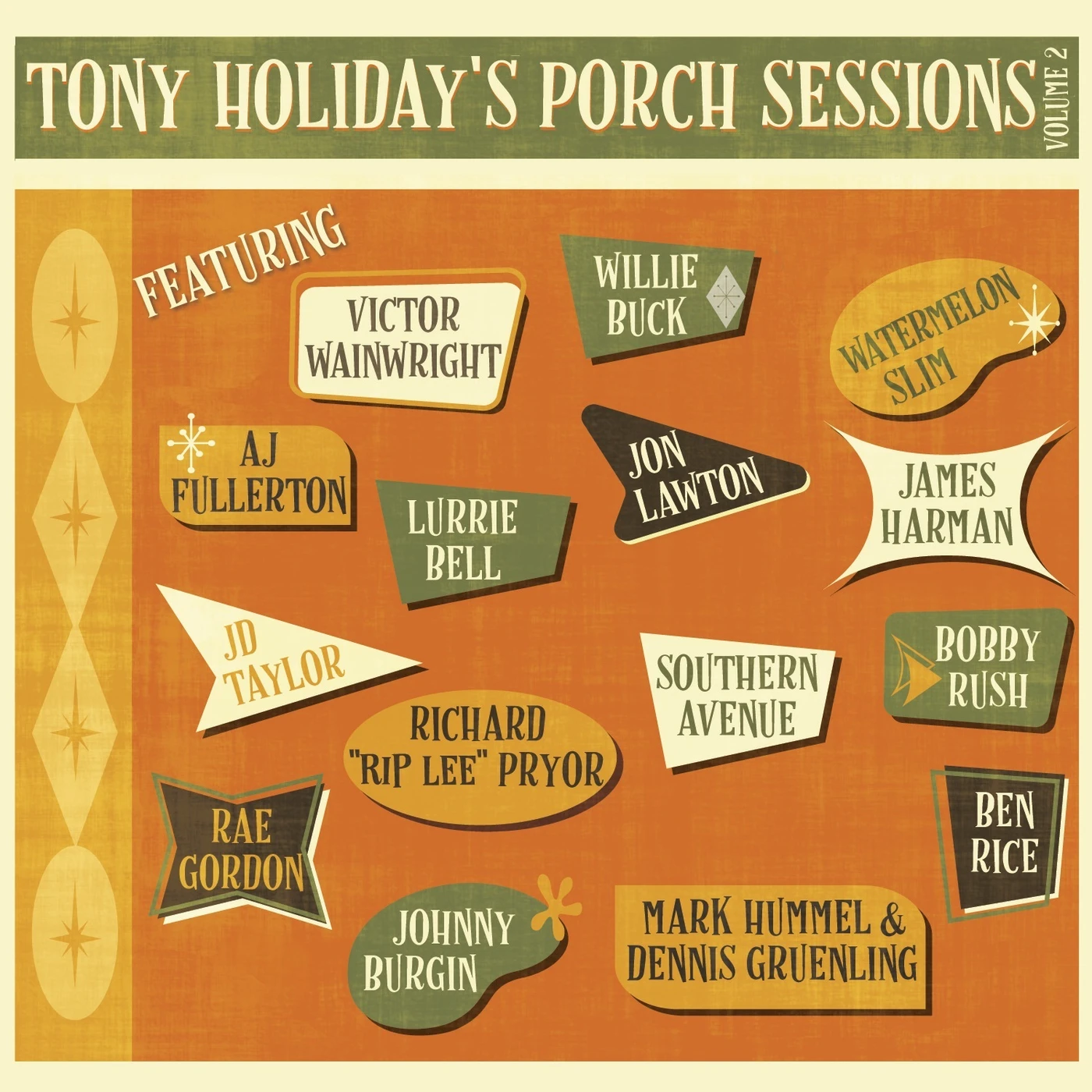 Tony Holiday PORCH SESSIONS VOLUME 2 CD