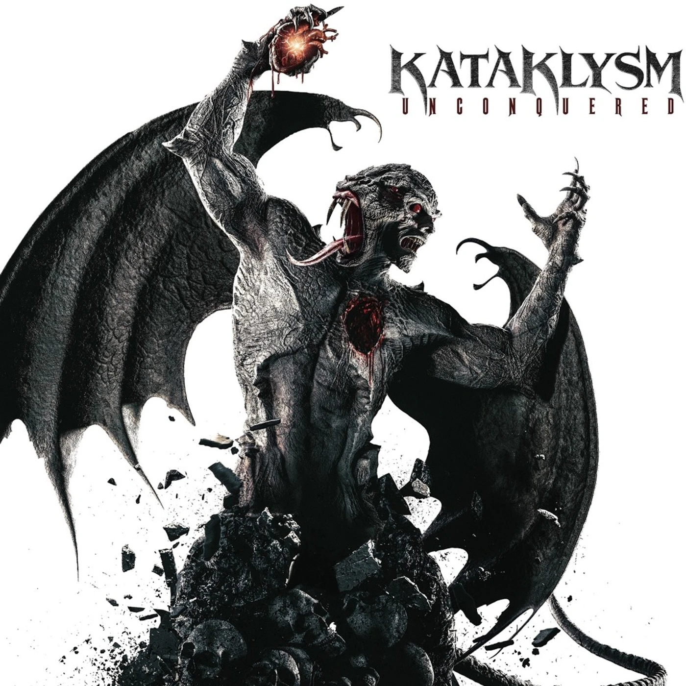 Kataklysm UNCONQUERED (RED & BLACK SPLATTER) Vinyl Record