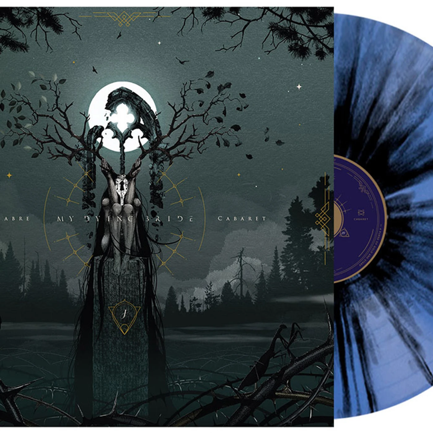My Dying Bride MACABRE CABARET (BLUE & BLACK SPLATTER VINYL) Vinyl Record