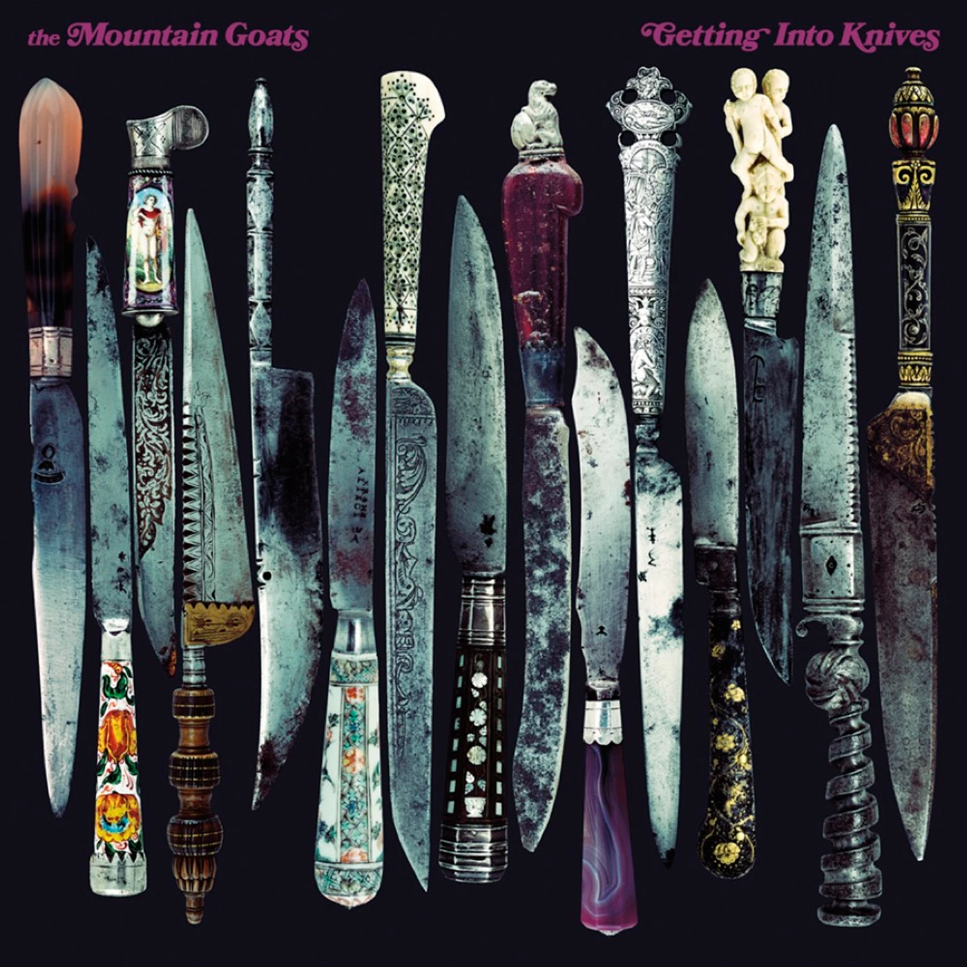 The Mountain Goats GETTING INTO KNIVES (2LP/GETFOLD JACKET/BLACK INNER SLEEVES/DL) Vinyl Record