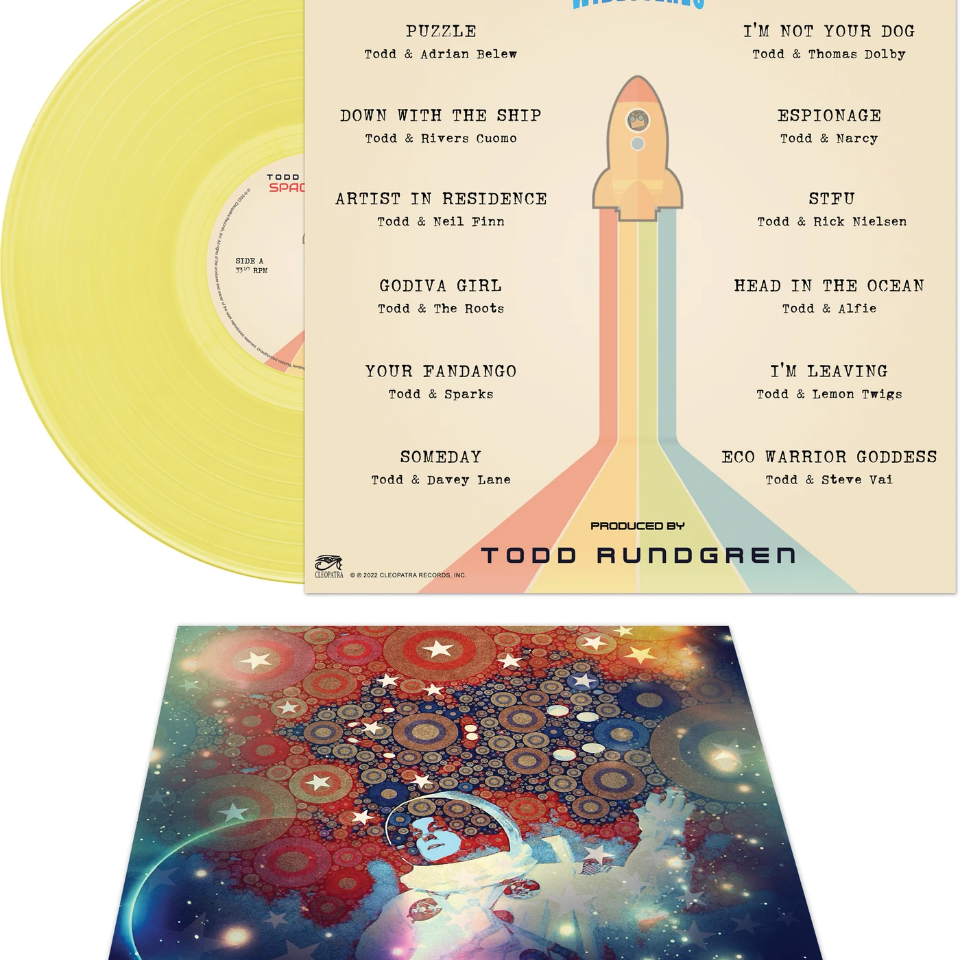 Todd Rundgren SPACE FORCE (YELLOW VINYL) Vinyl Record