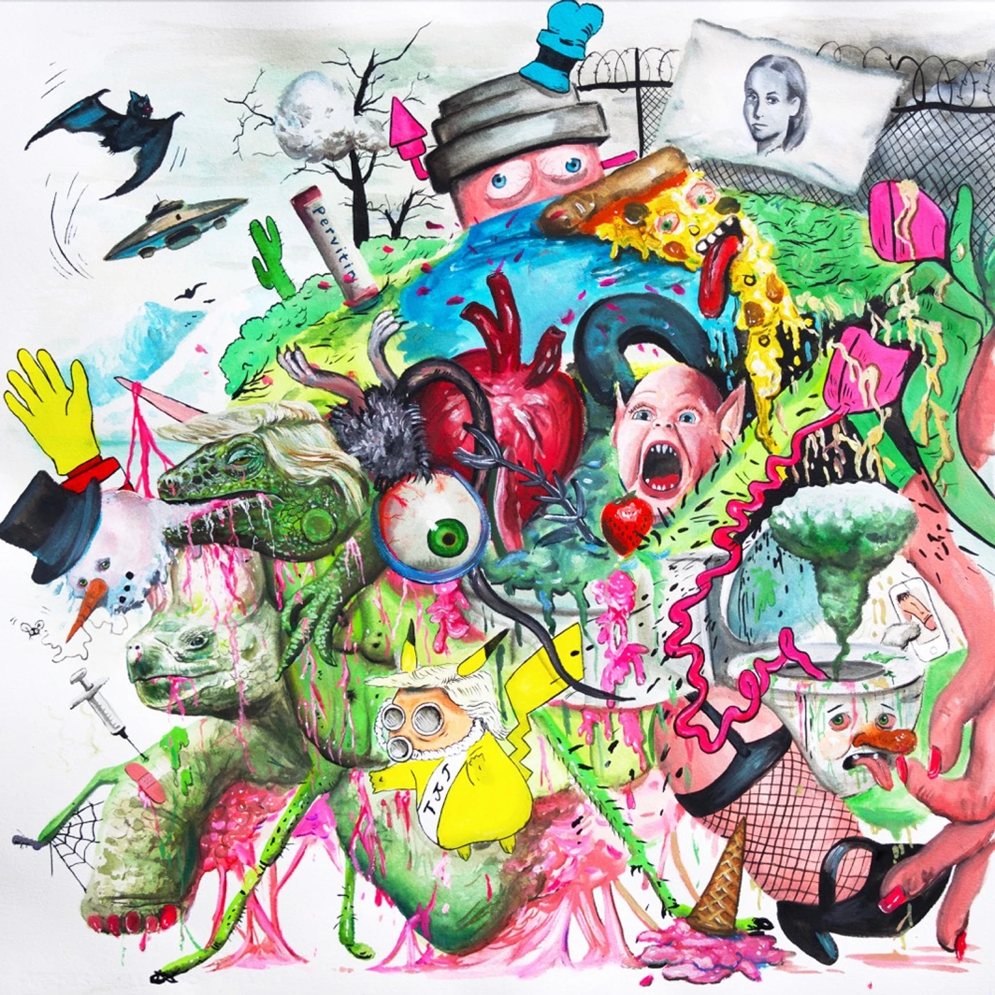 Tropical Fuck Storm BRAINDROPS (HOT MEGENTA VINYL) Vinyl Record