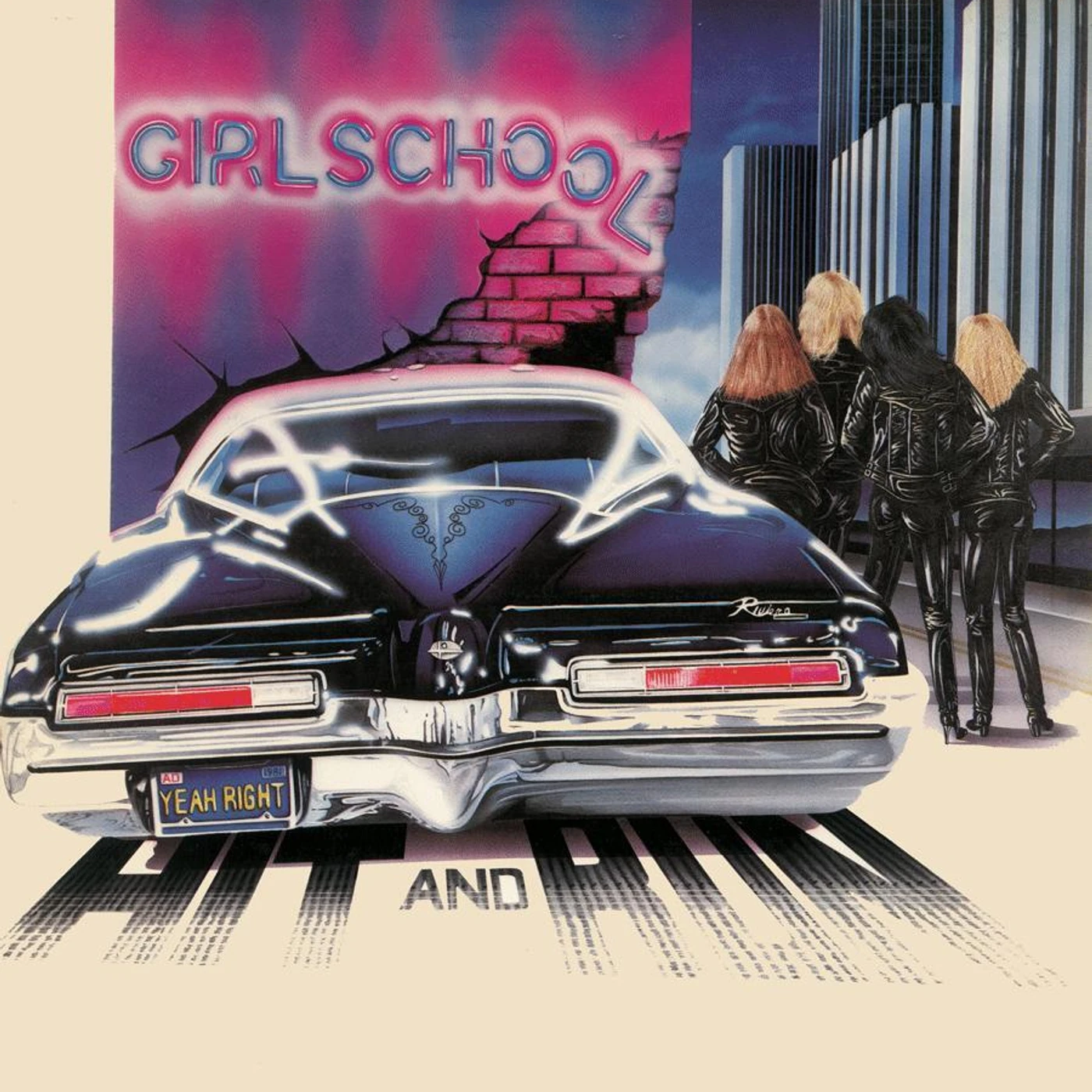 Girlschool HIT & RUN Vinyl Record