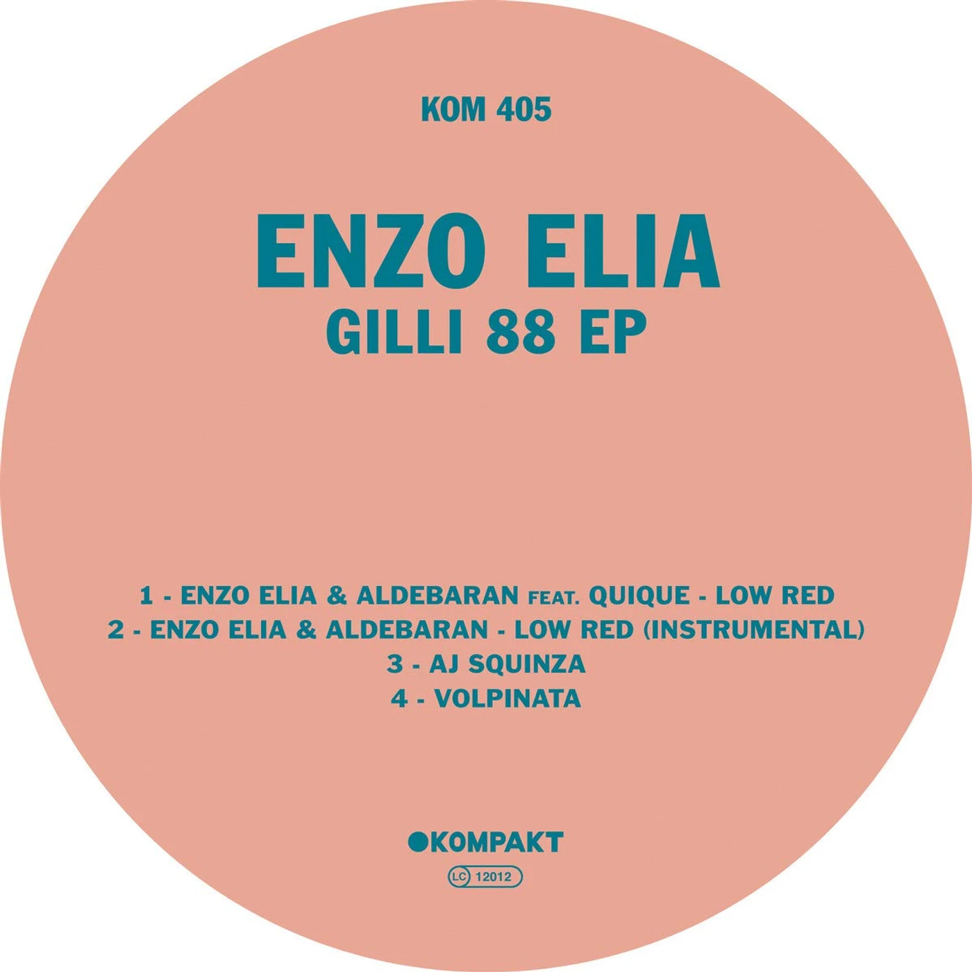 Enzo Elia Gilli 88 EP Vinyl Record
