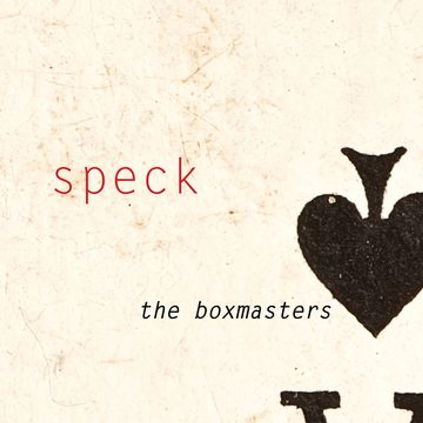 The Boxmasters SPECK CD
