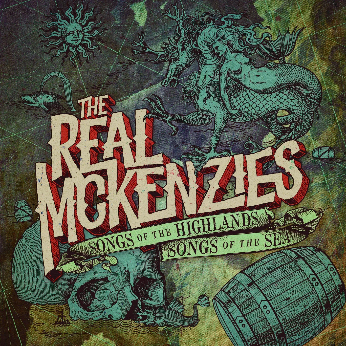 The Real McKenzies SONGS OF THE HIGHLANDS SONGS OF THE SEA Vinyl Record