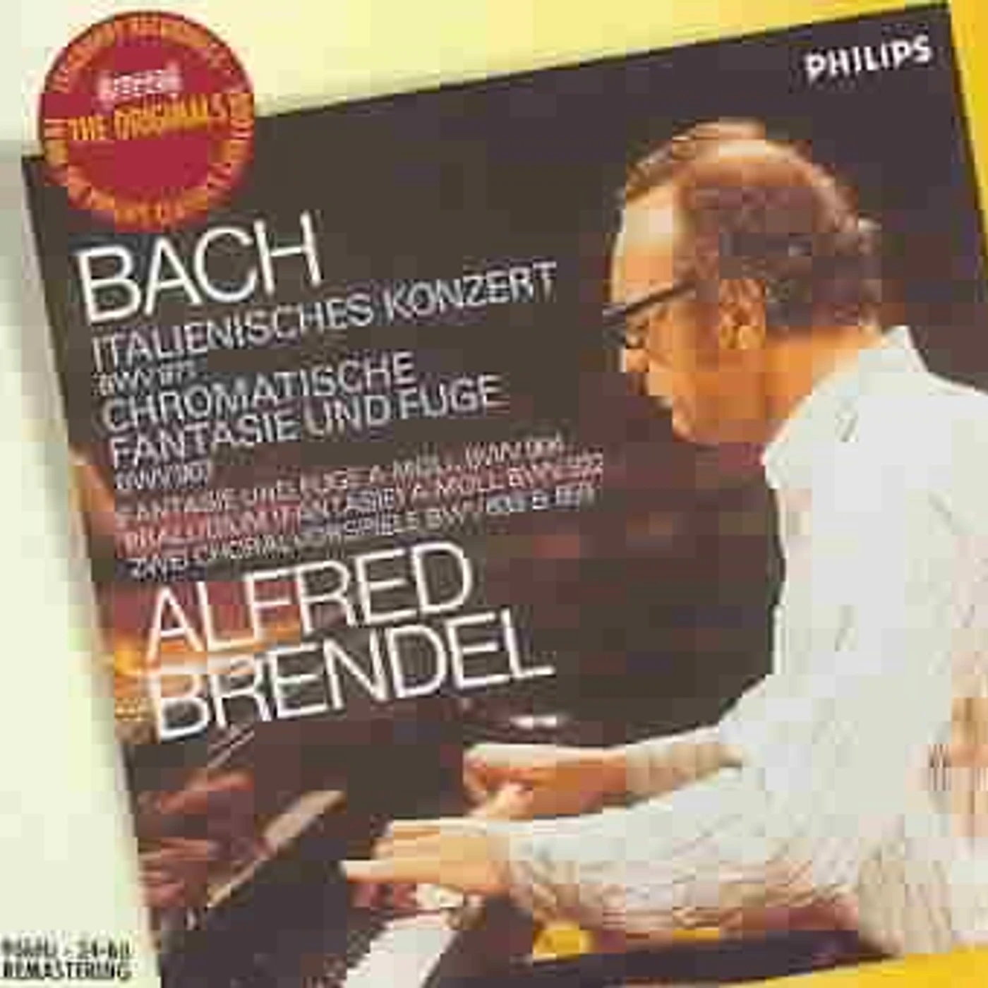 Alfred Brendel  Italian Concerto, Chromatic Fantasy & Fugue CD