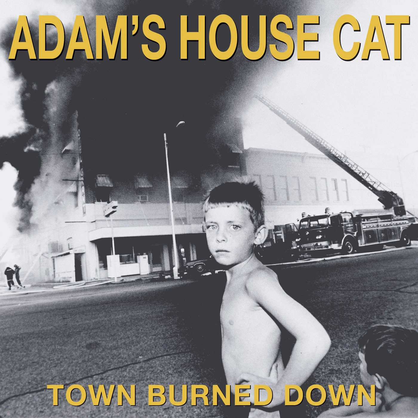 Adam's House Cat TOWN BURNED DOWN (YELLOW VINYL LP) Vinyl Record