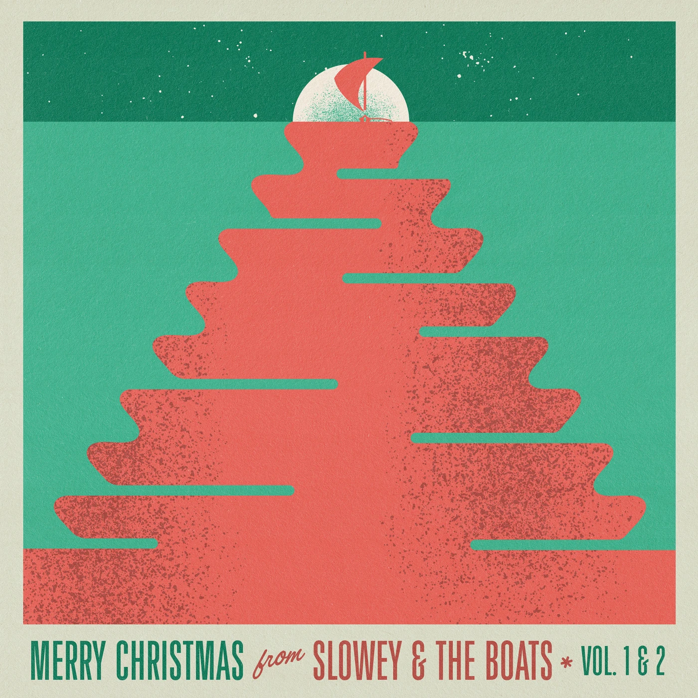 MERRY CHRISTMAS FROM Slowey and the Boats, VOL. 1 & 2 (RUBY RED VINYL) Vinyl Record