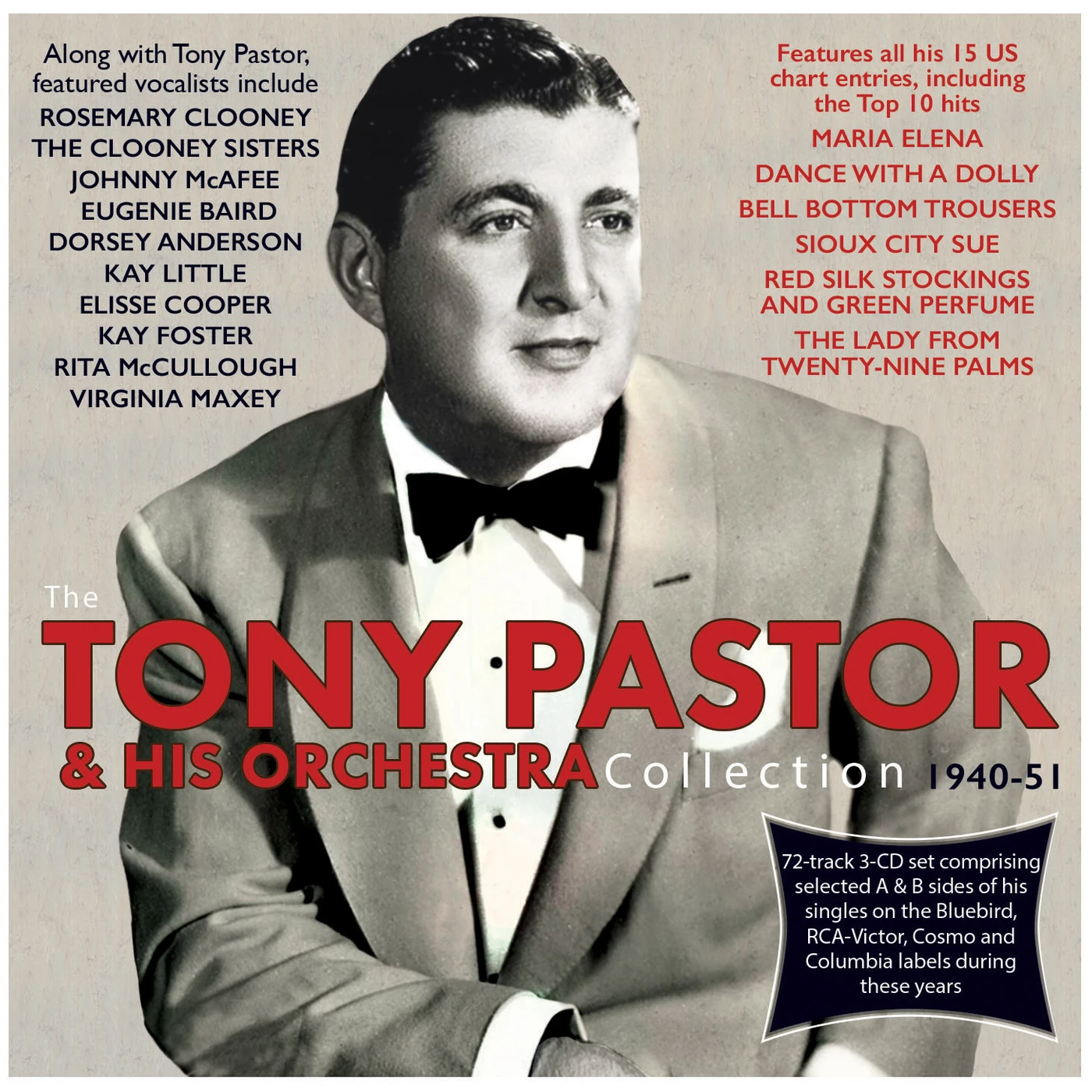 Tony Pastor & His Orchestra COLLECTION 1940-51 CD