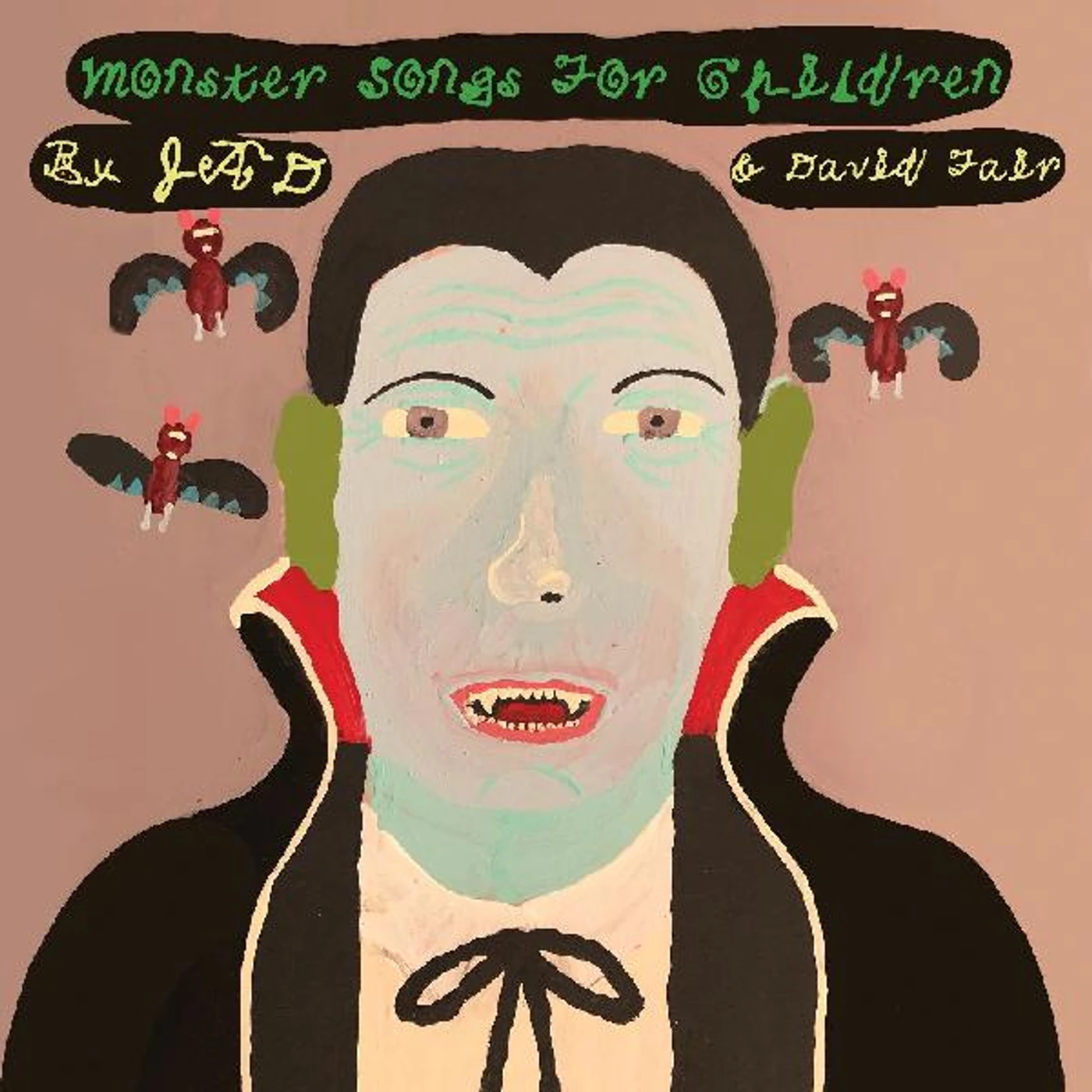 Jad & David Fair MONSTER SONGS FOR CHILDREN (LIME WITH BLACK SWIRL VINYL) Vinyl Record