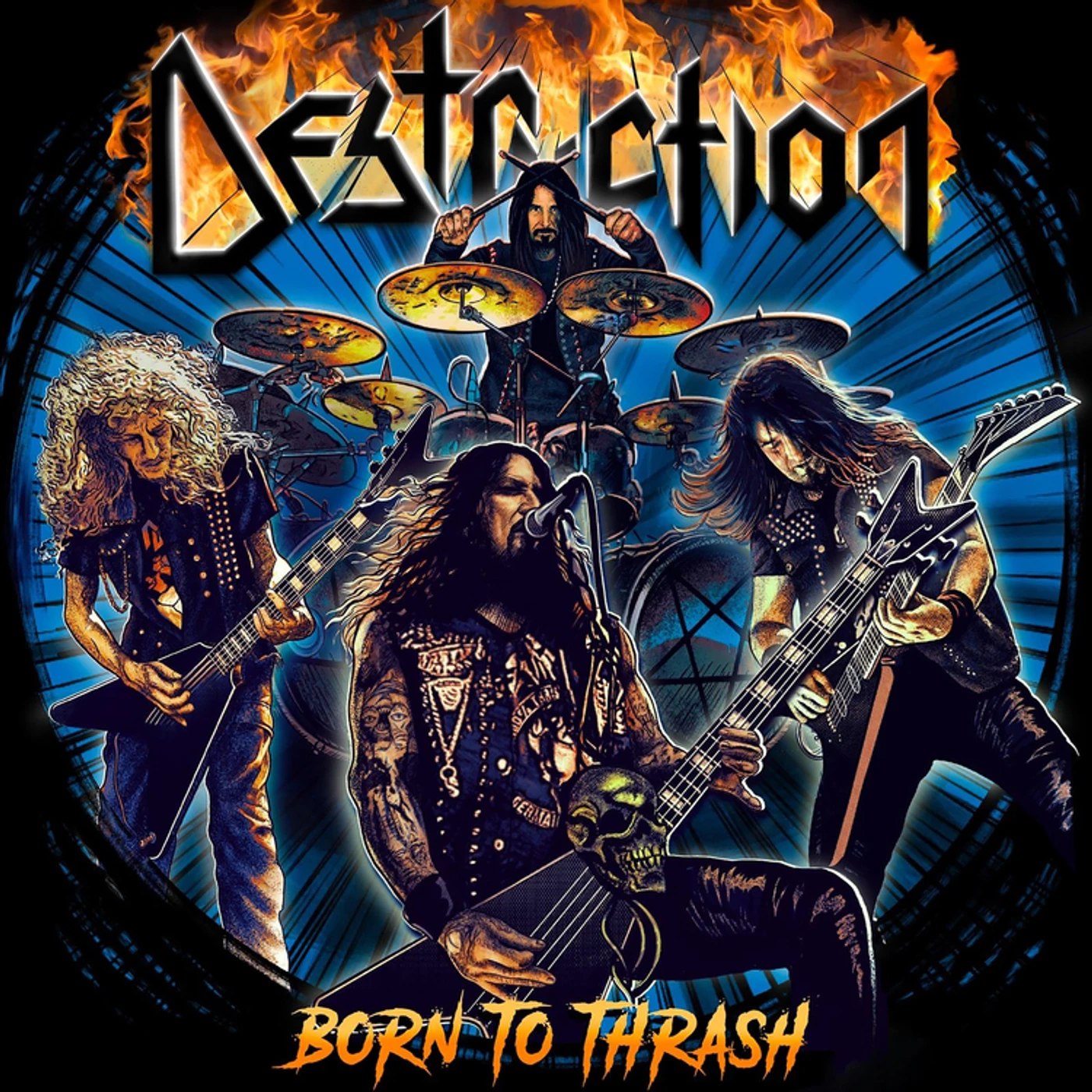 Destruction BORN TO THRASH (LIVE IN GERMANY) (X) (2LP) Vinyl Record