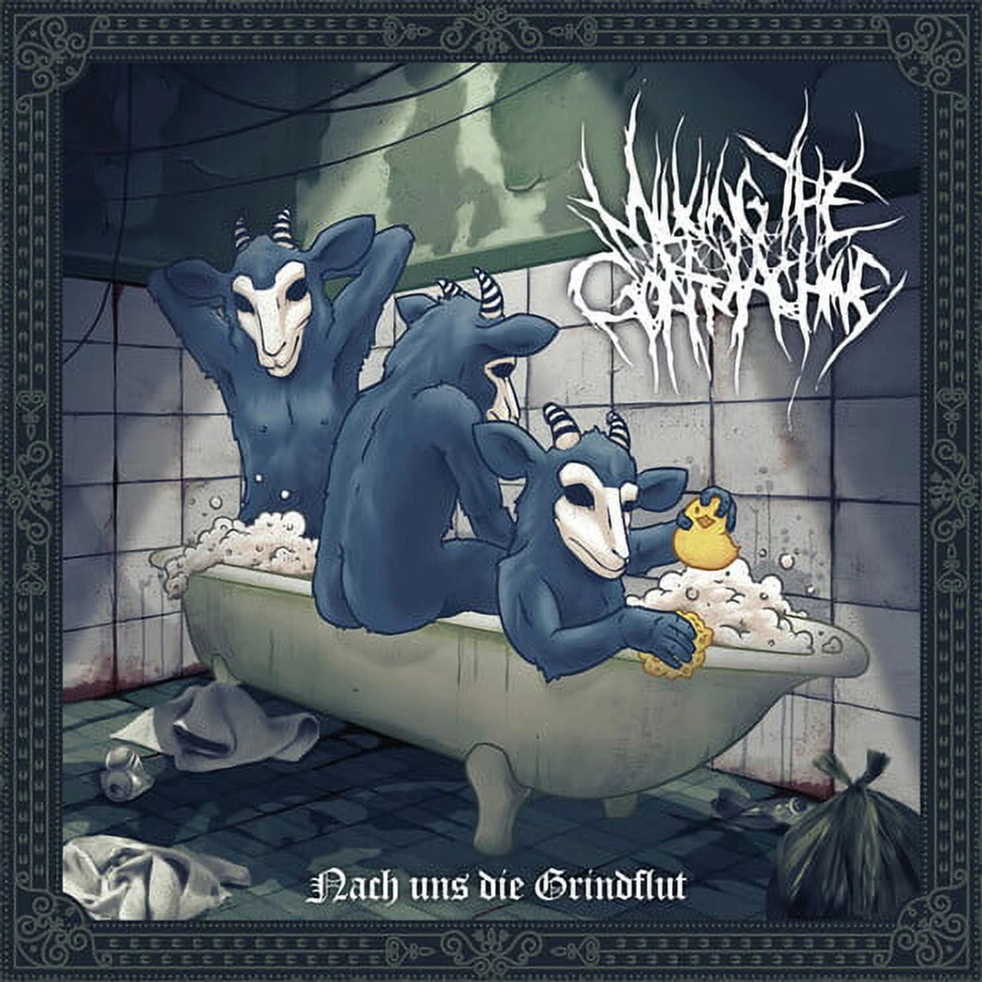 Milking the Goatmachine Nach Uns Die Grindflut  Bathtub Blue Vinyl Record
