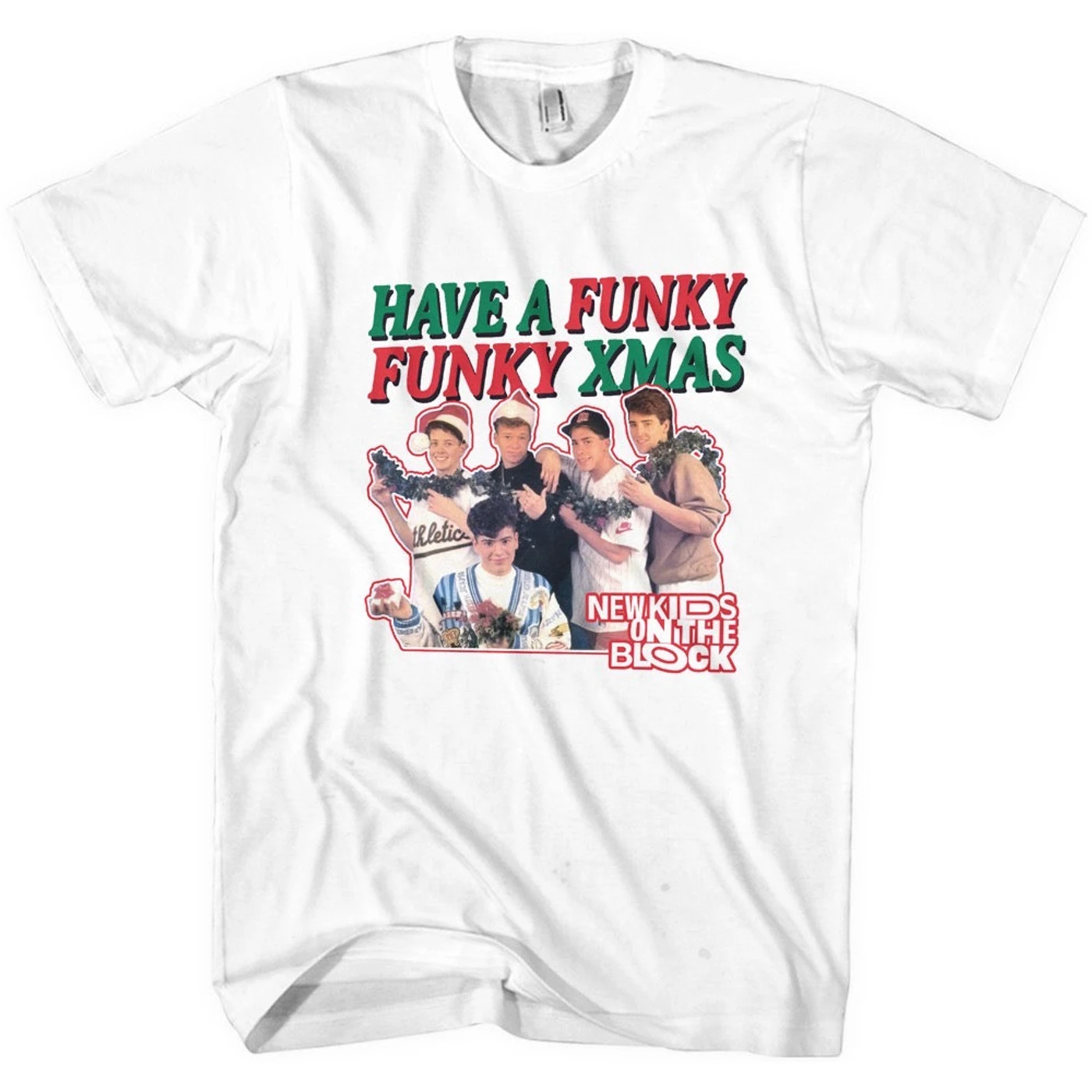 New Kids On The Block Have a Funky Funky Christmas Tee