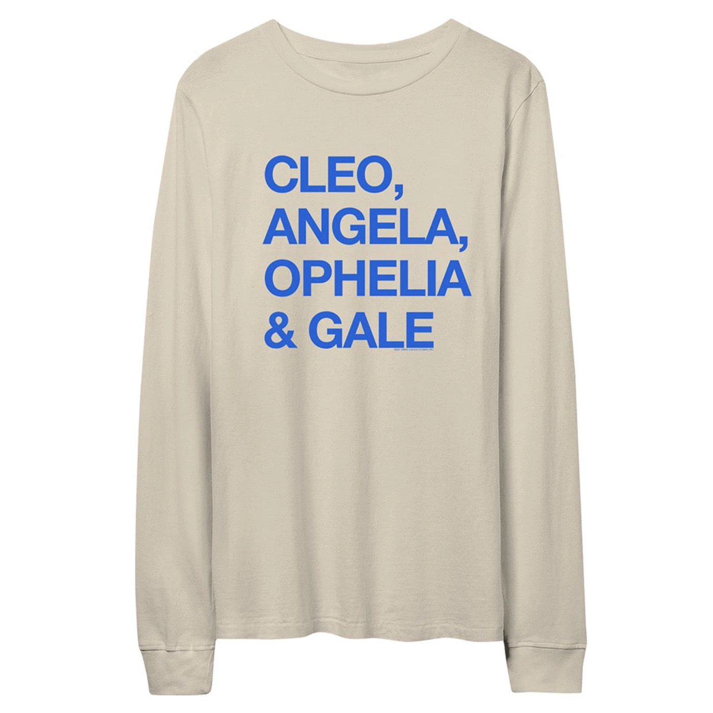The Lumineers Ladies Names Cleopatra Long Sleeve Tee