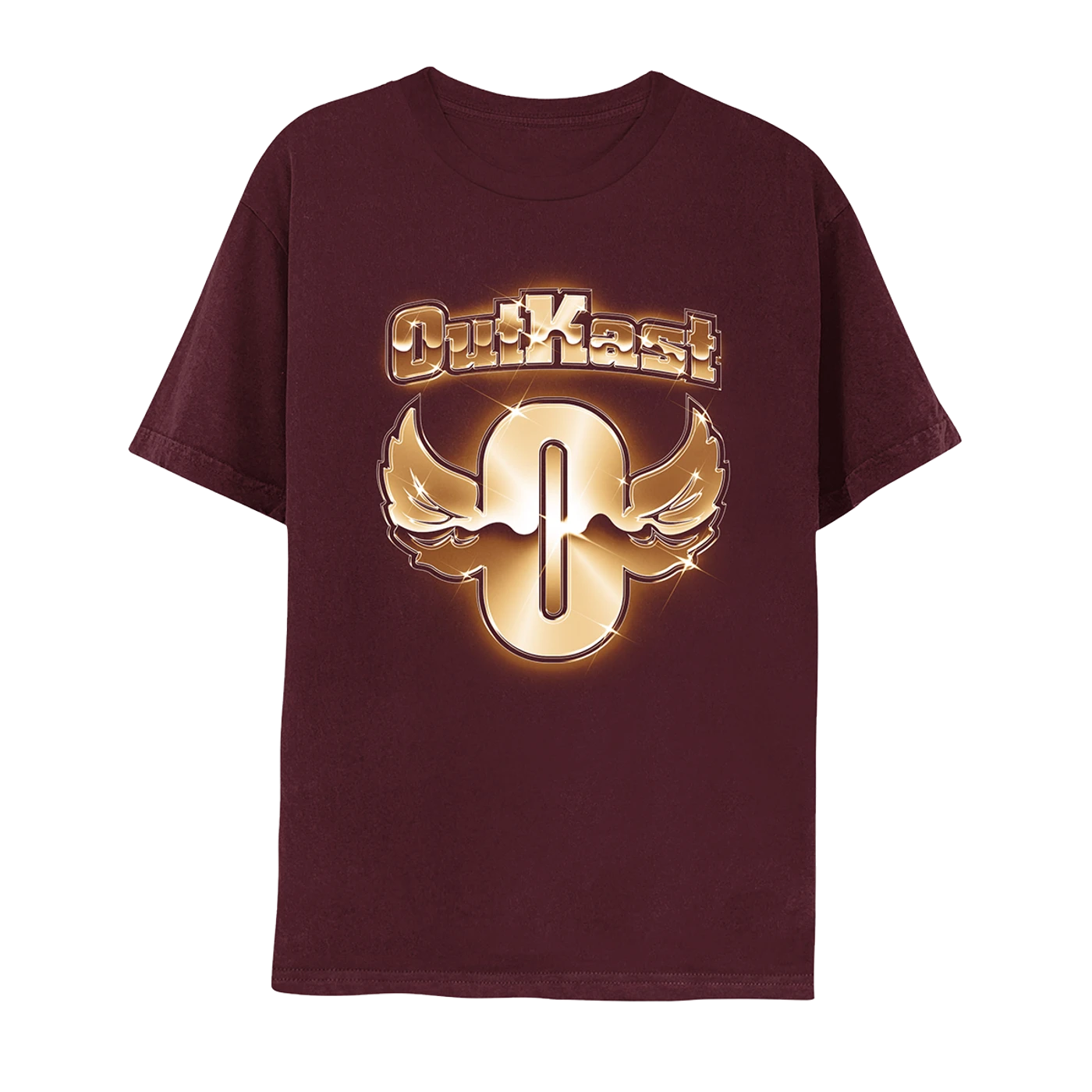Outkast Golden 'O' Burgundy Tee