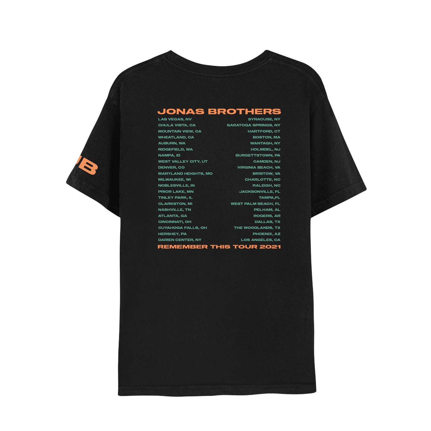 Jonas Brothers Remember This Black Tour Tee