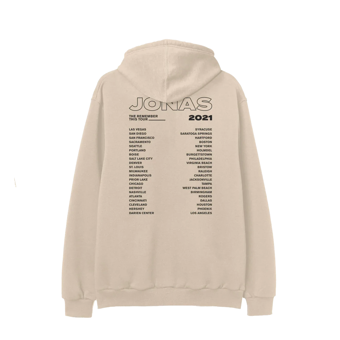 Jonas Brothers Remember This Sand Tour Hoodie
