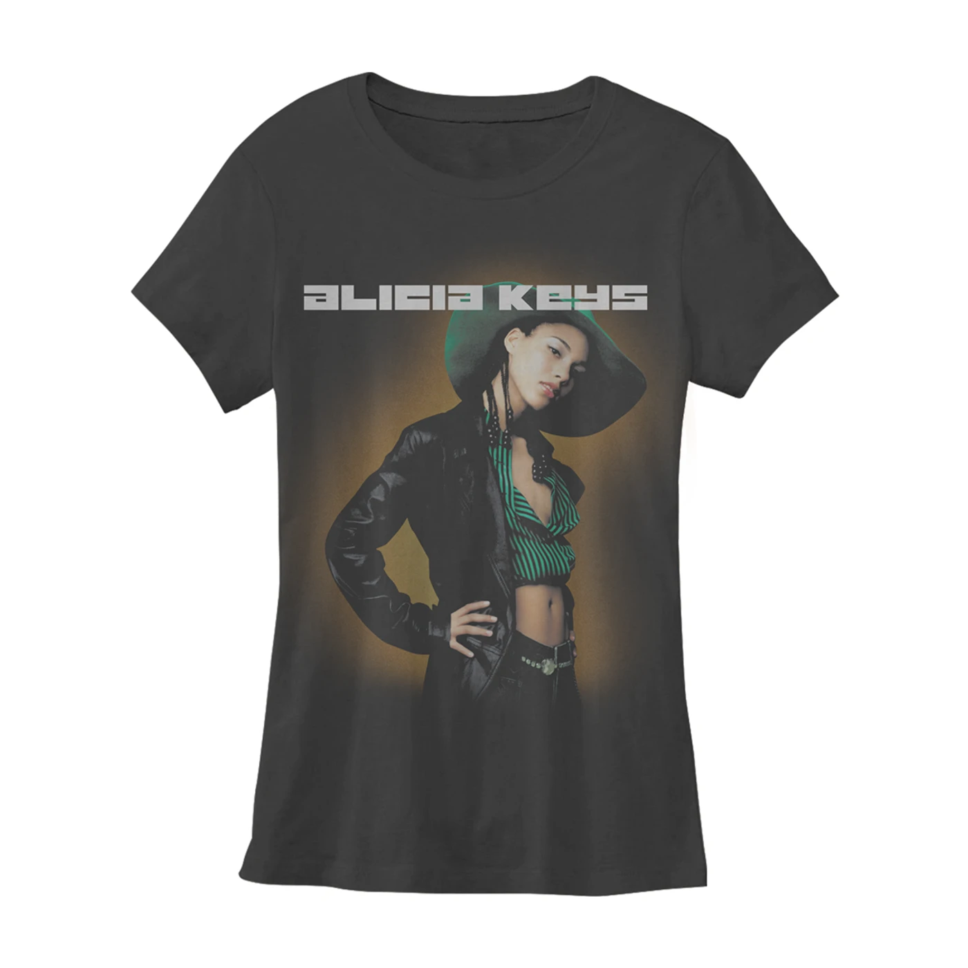 Alicia Keys Songs In A Minor Women's Tee - Vintage Black