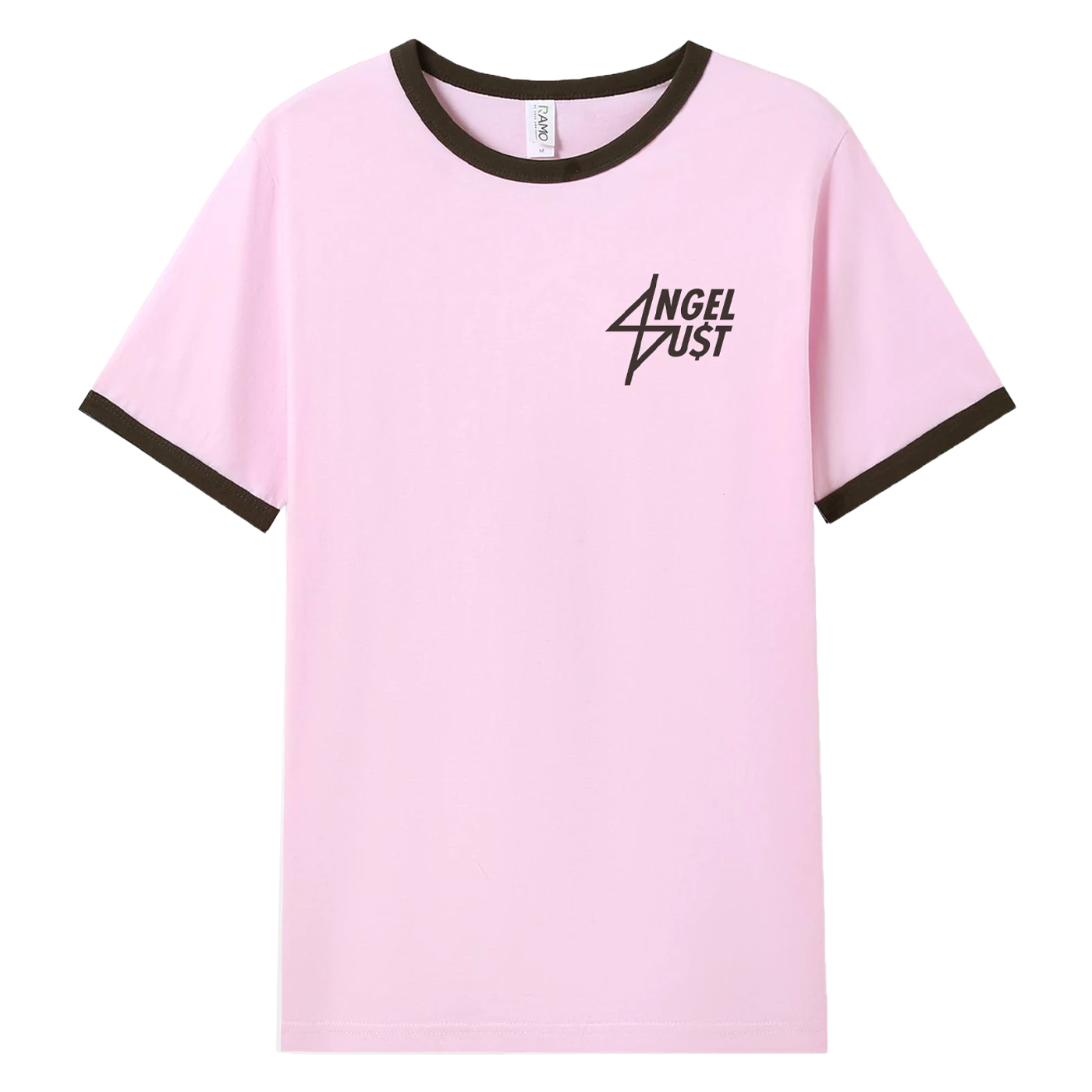 Angel Du$t "Logo" Pink Ringer T-Shirt