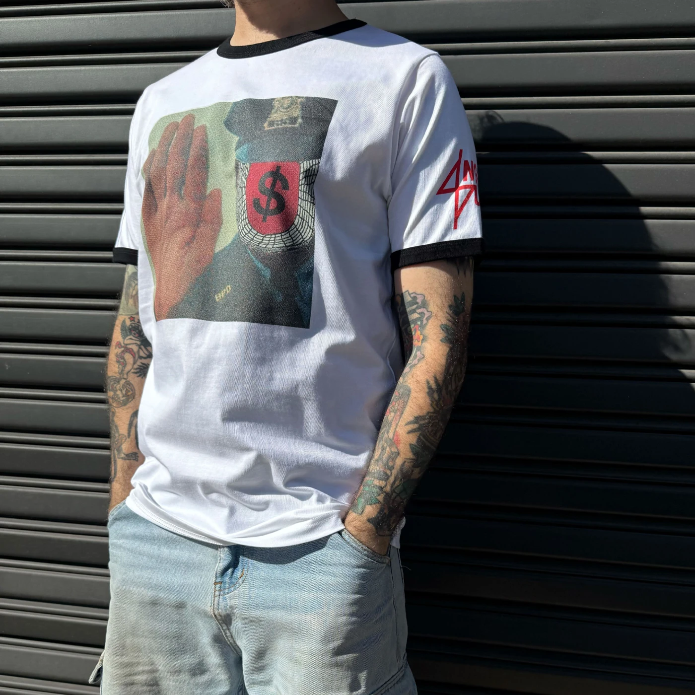 Angel Du$t "Cold 2 The Touch" Ringer T-Shirt