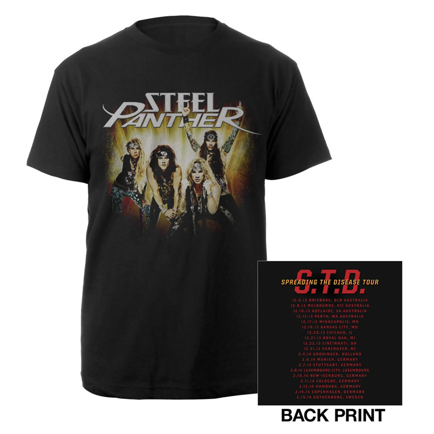 Steel Panther STD Photo Tour Shirt