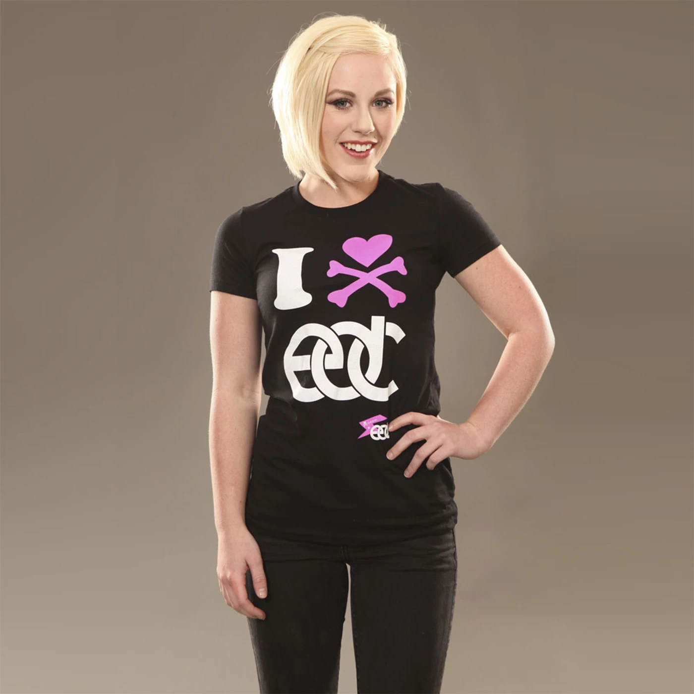 Insomniac EDC I Heart  Junior Tee Black