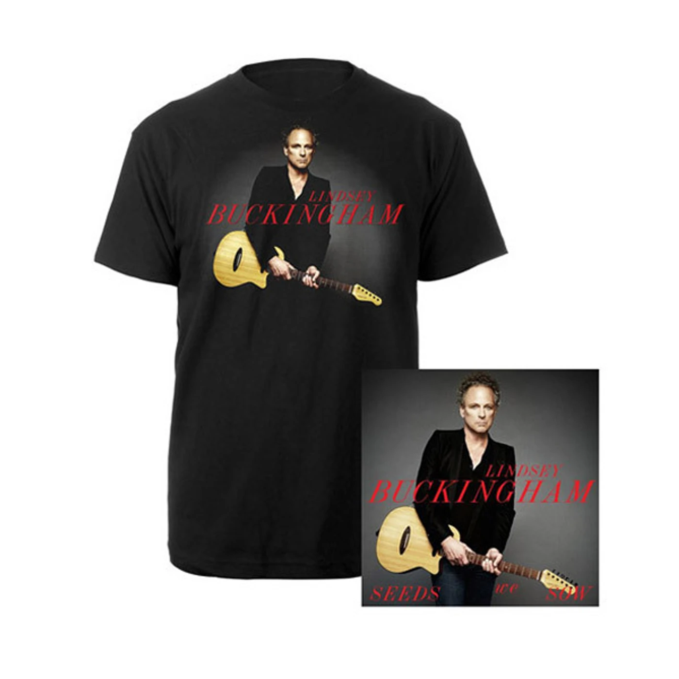 Lindsey Buckingham Seeds We Sow CD & T-Shirt Bundle
