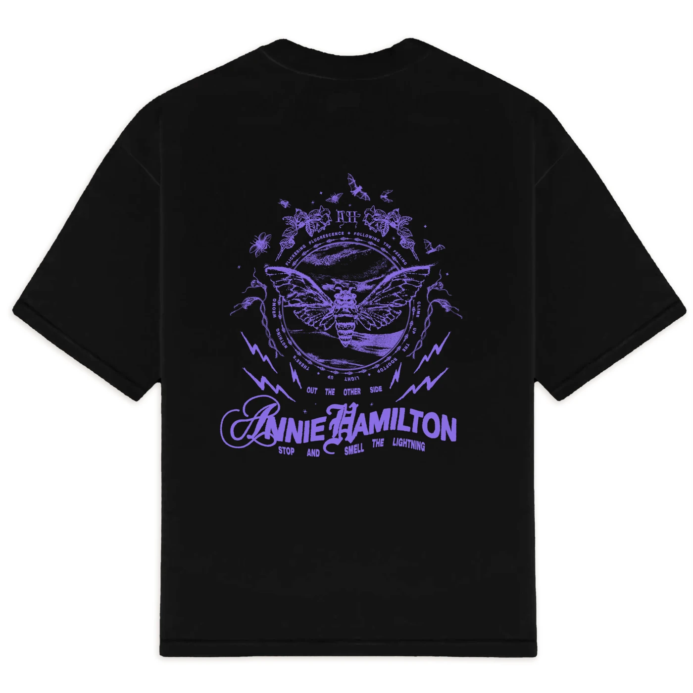 annie hamilton STOP AND SMELL THE LIGHTNING ~ HEMP TSHIRT