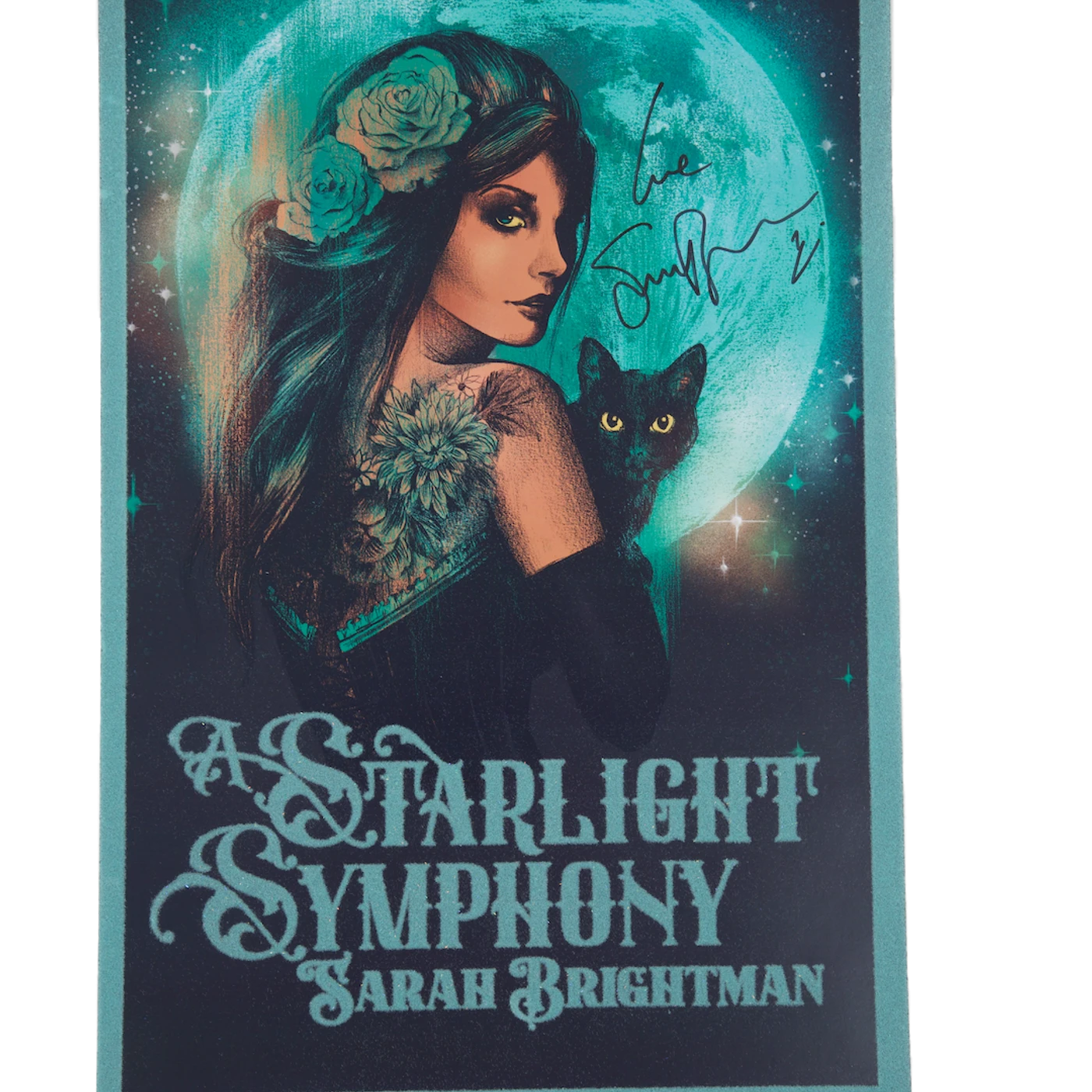 Sarah Brightman AUTOGRAPHED LTD Edition ‘A Starlight Symphony’ Flocked Poster